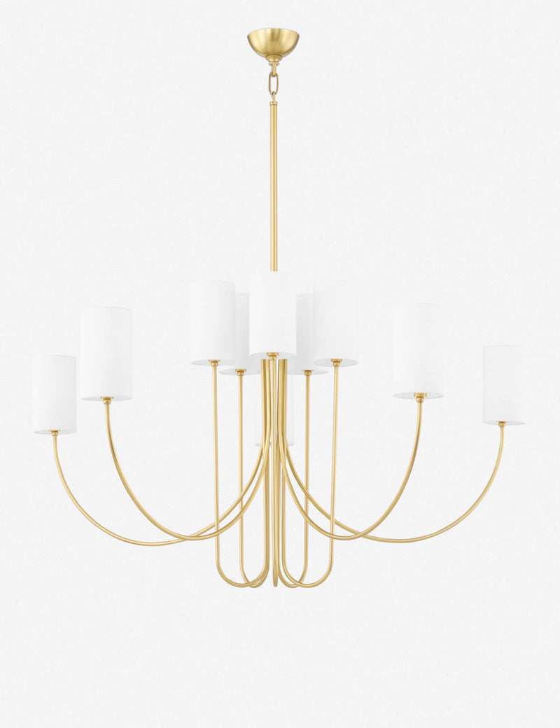 Lustre contemporain Joakim en laiton ancien - Laiton ancien