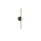 Applique murale moderne Brady en pierre, Albâtre Vert marbre et doré