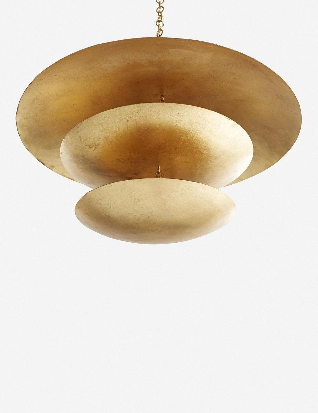 Lustre moderne Fuller en feuille d'or - Feuille d'or