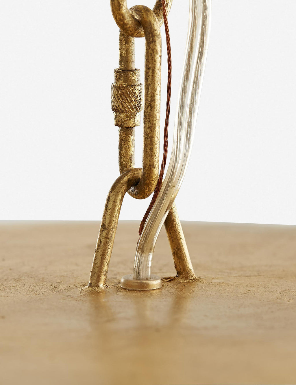 Lustre moderne Fuller en feuille d'or - Feuille d'or