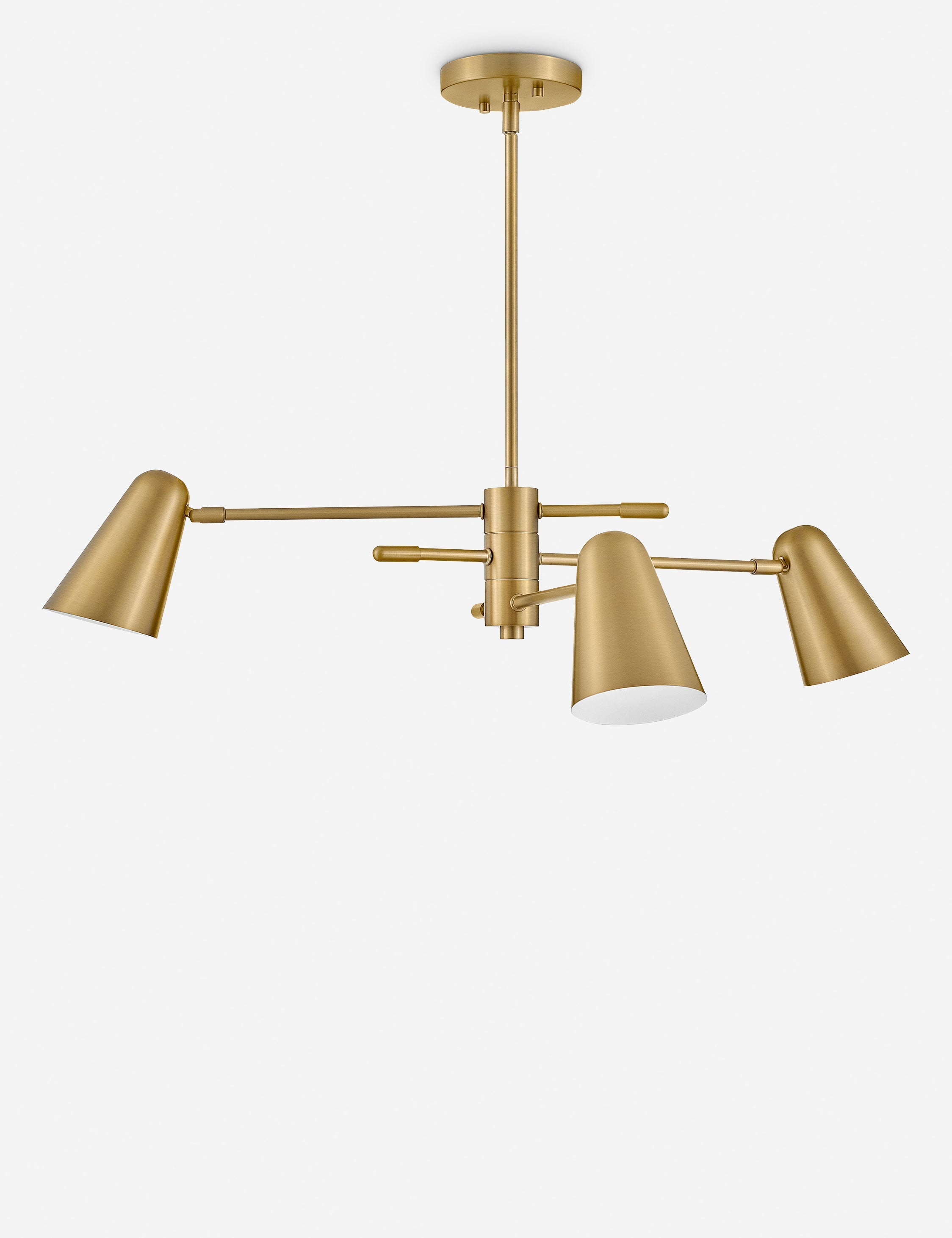Lustre vintage Murray en laiton et laiton - Laiton et laiton