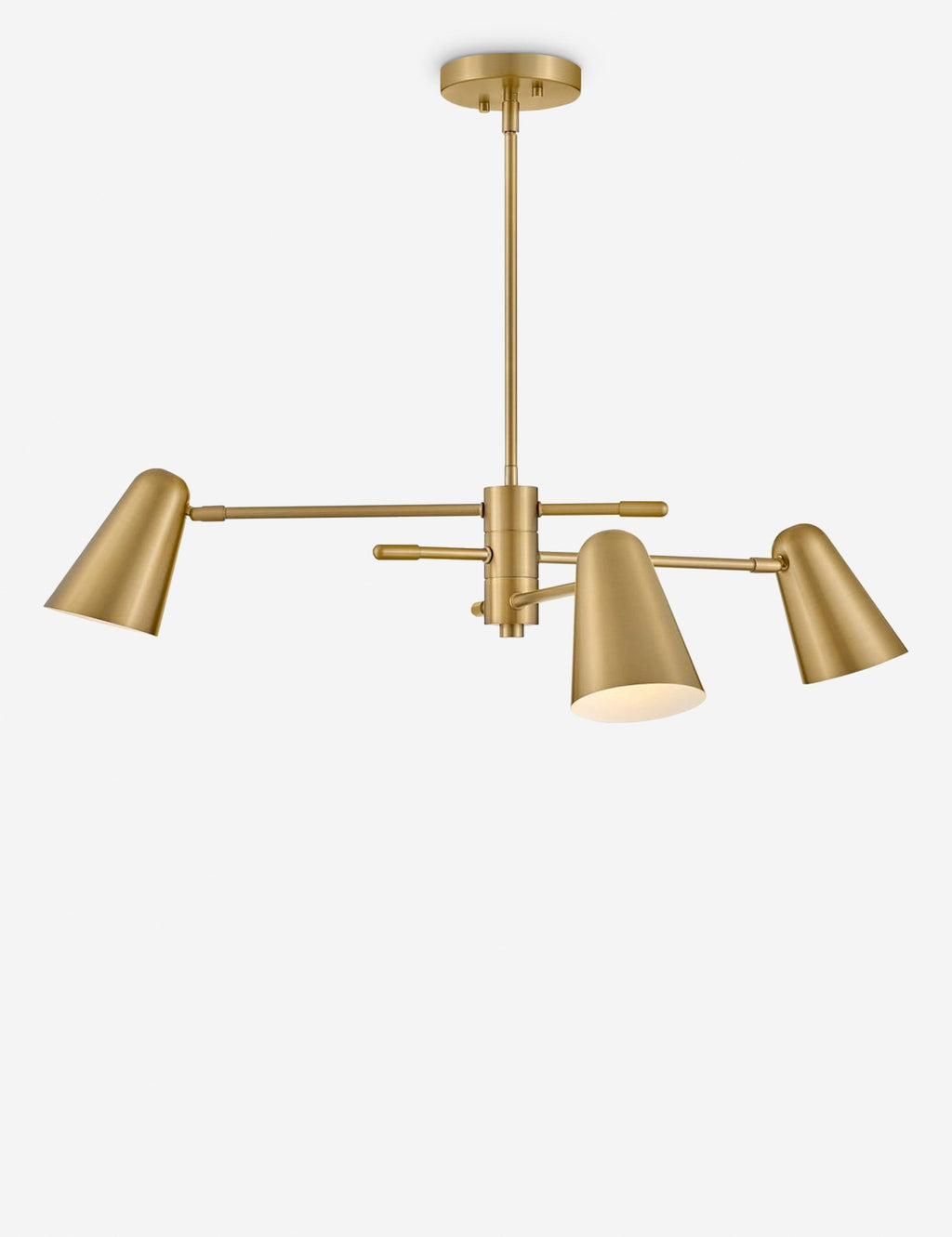 Lustre vintage Murray en laiton et laiton - Laiton et laiton
