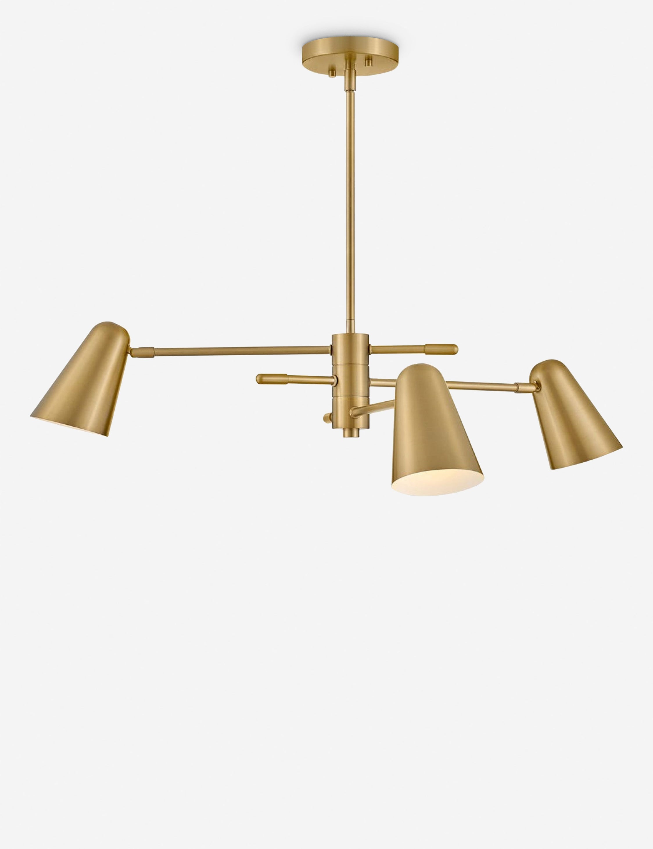 Lustre vintage Murray en laiton et laiton - Laiton et laiton