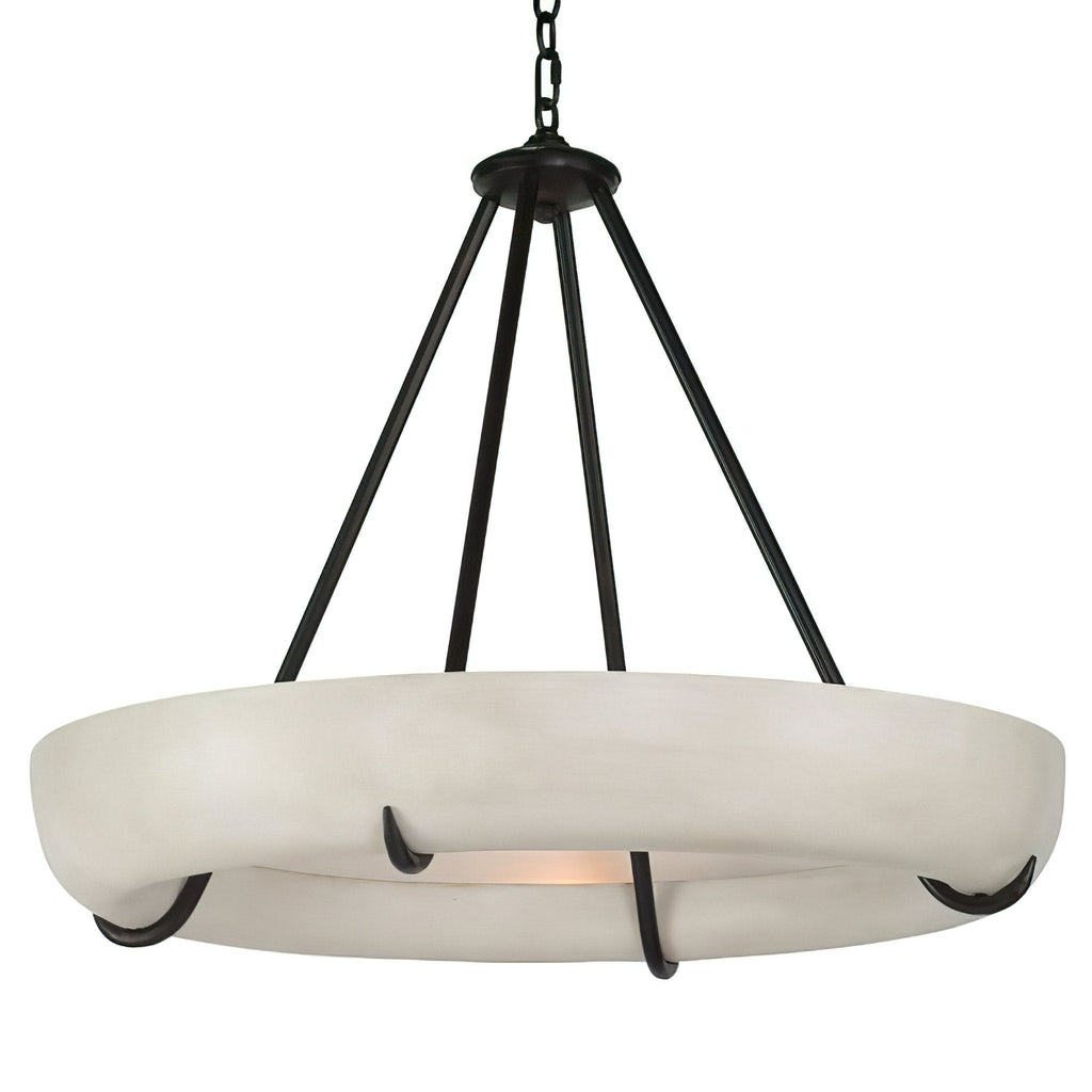 Lustre moderne Sigvaldi en Albâtre Noir