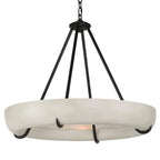 Lustre moderne Sigvaldi en Albâtre Noir