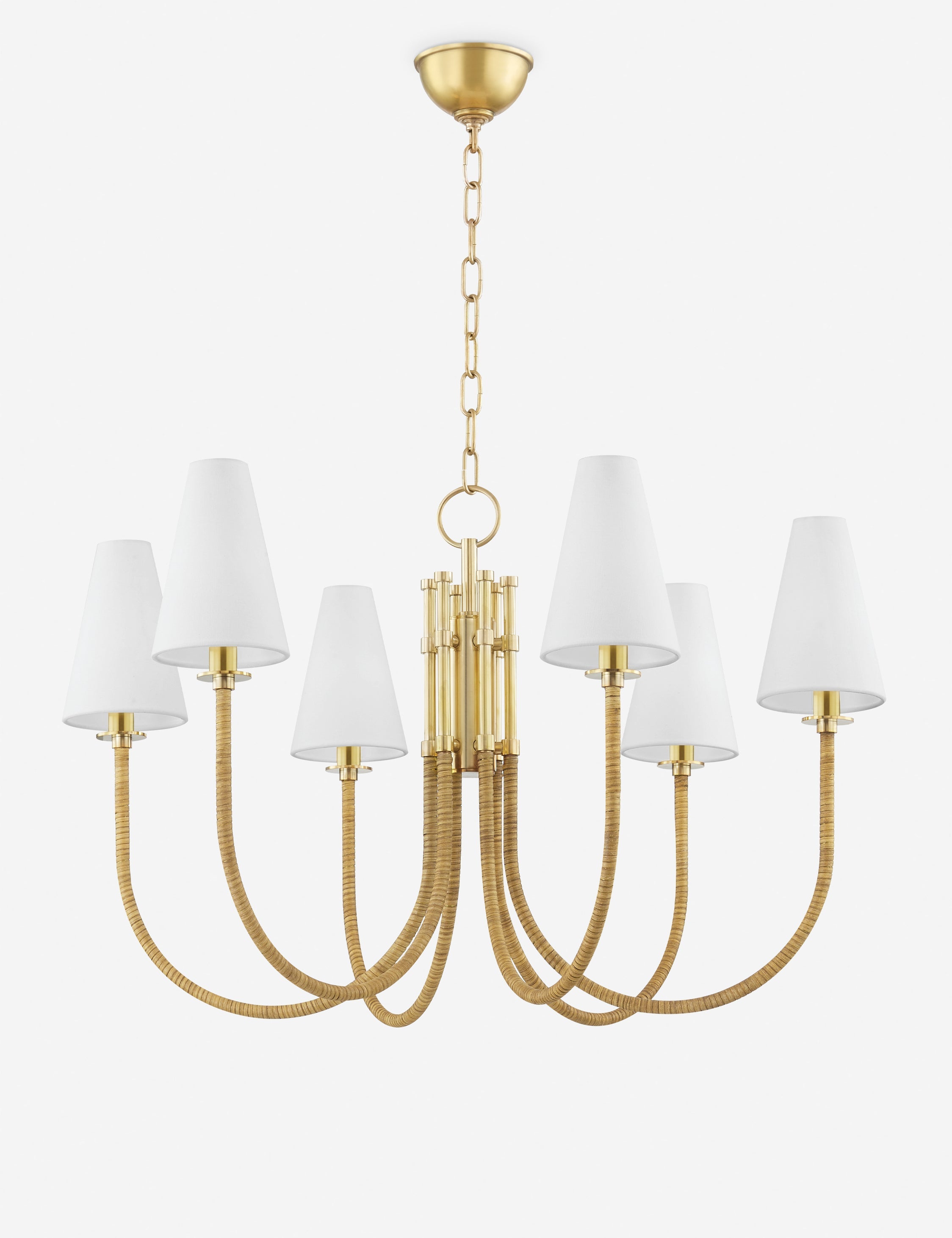 Lustre classique Pascoe en laiton vieilli - Laiton vieilli