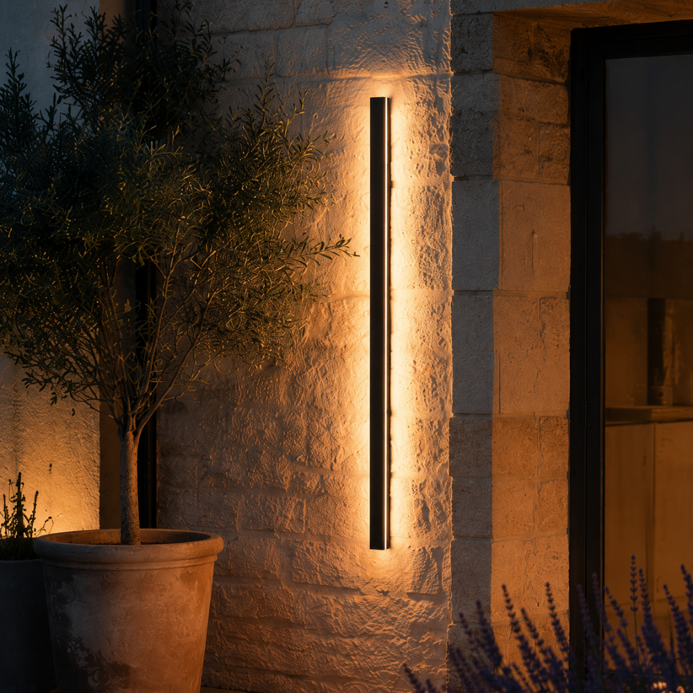 Applique Murale Extérieur LED Étanche en Métal Noir