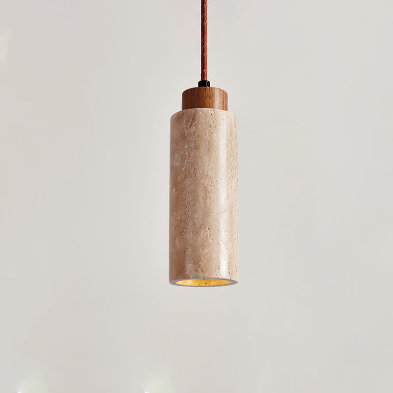 Gudolf Modern Pendant Light in Yellow Travertine