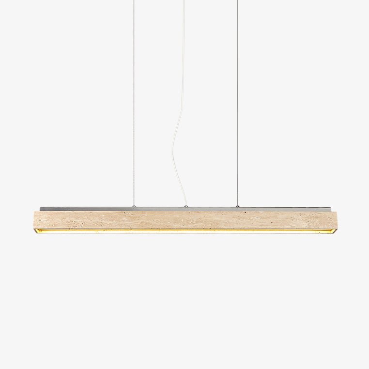 Suspension moderne Horace en Travertin jaune