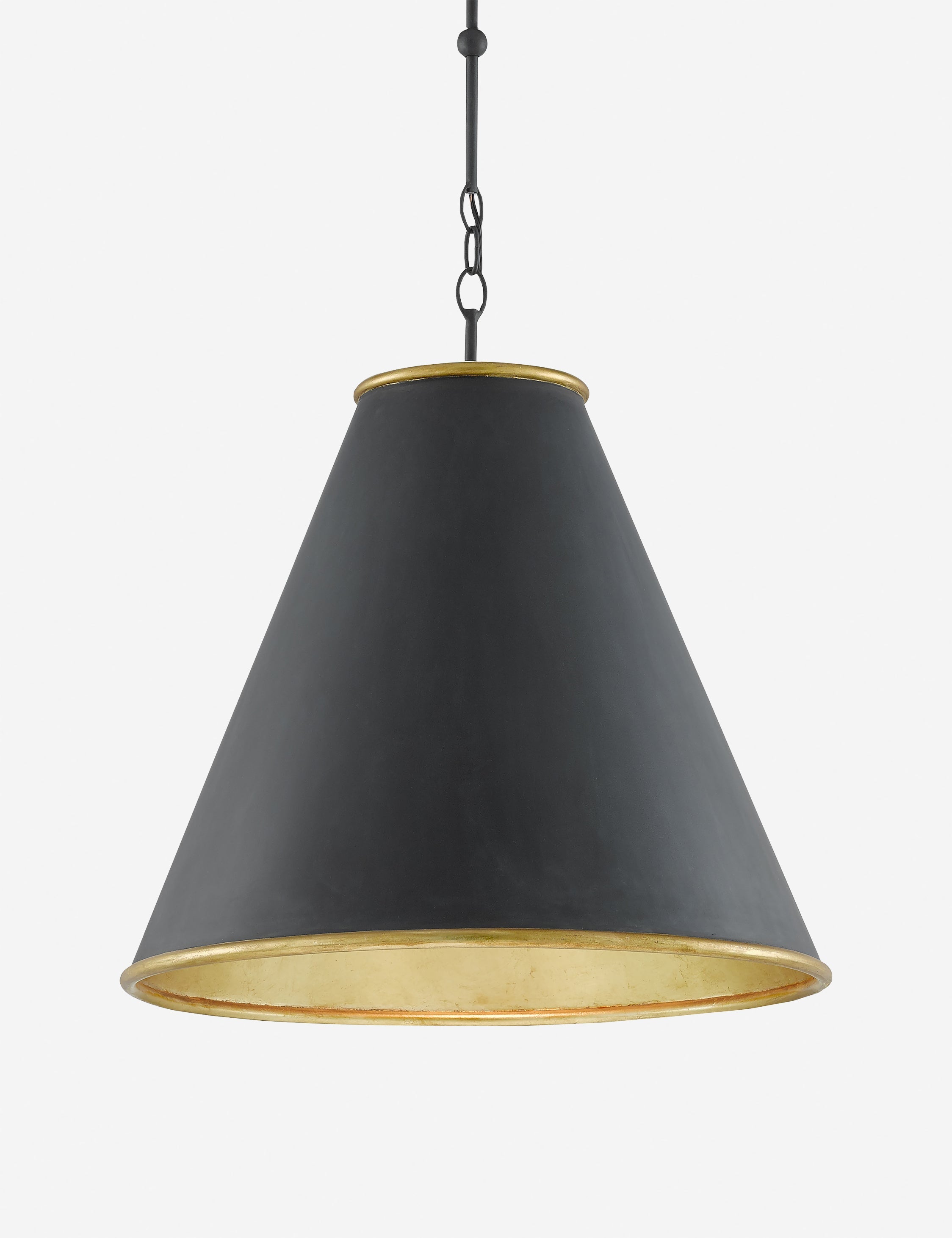 Suspension classique Tam en laiton et noir - Laiton et noir