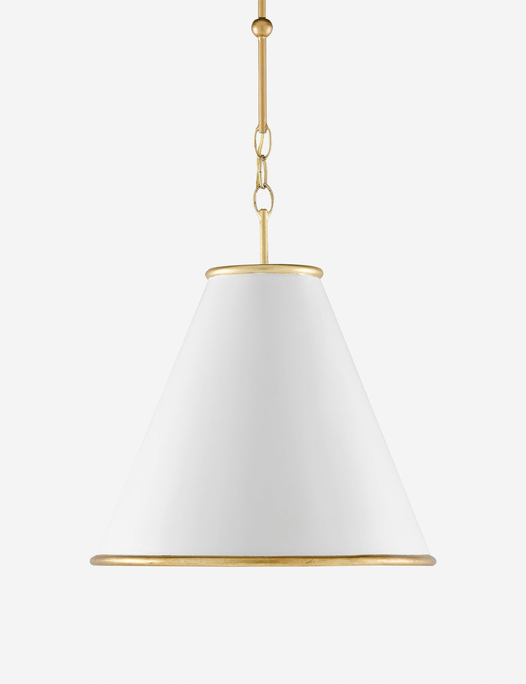 Suspension classique Tam en laiton et blanc - Laiton et blanc
