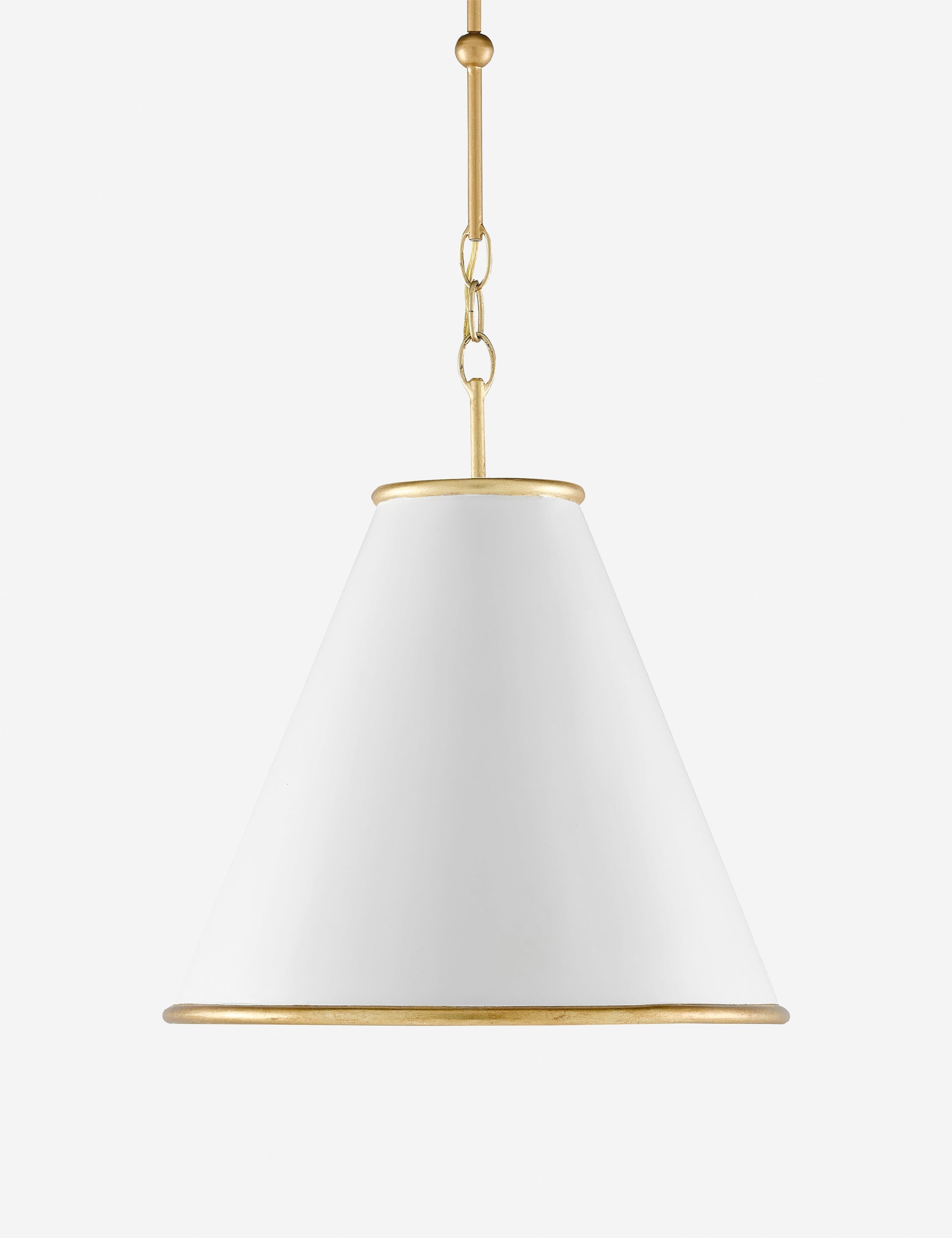 Suspension classique Tam en laiton et blanc - Laiton et blanc