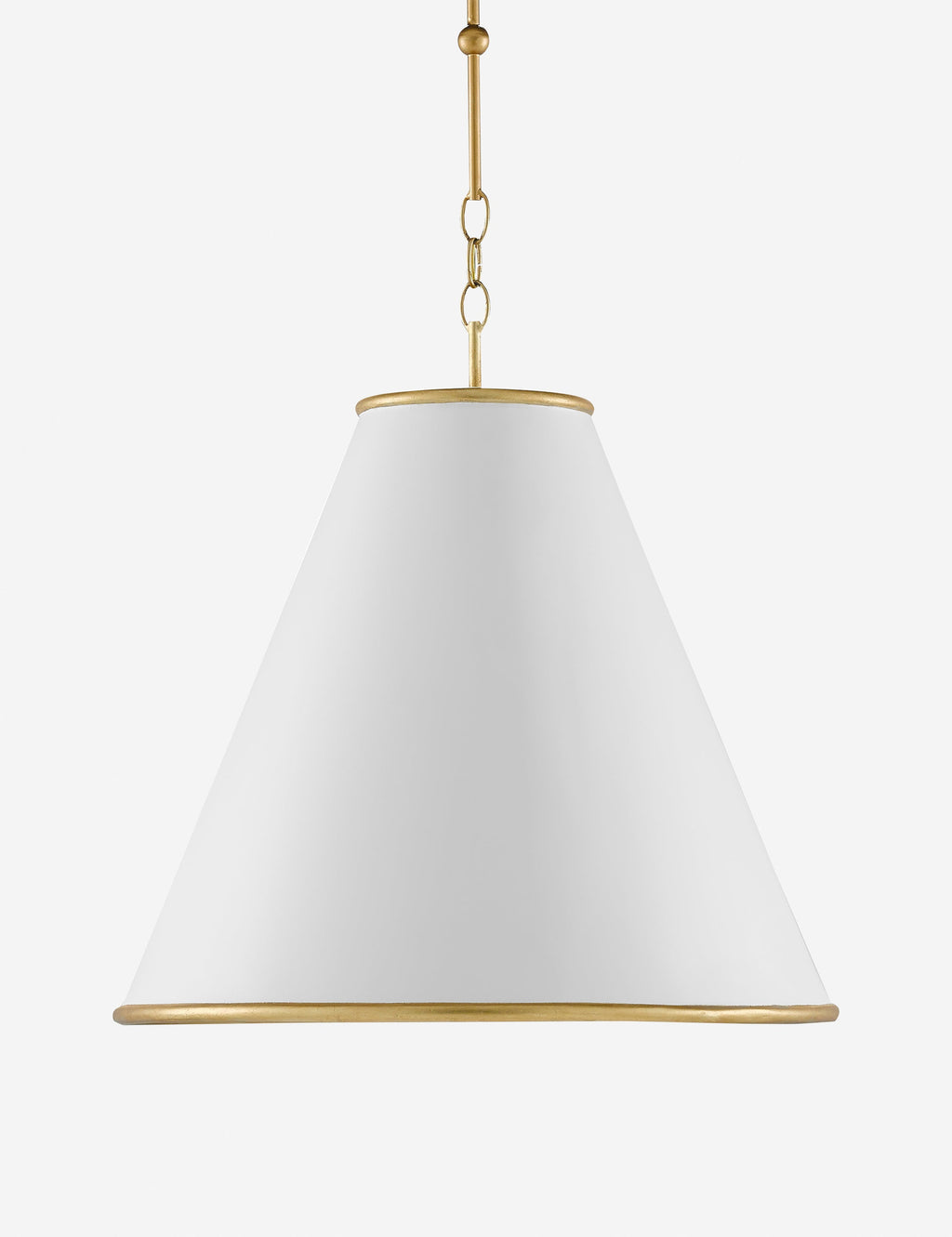 Suspension classique Tam en laiton et blanc - Laiton et blanc