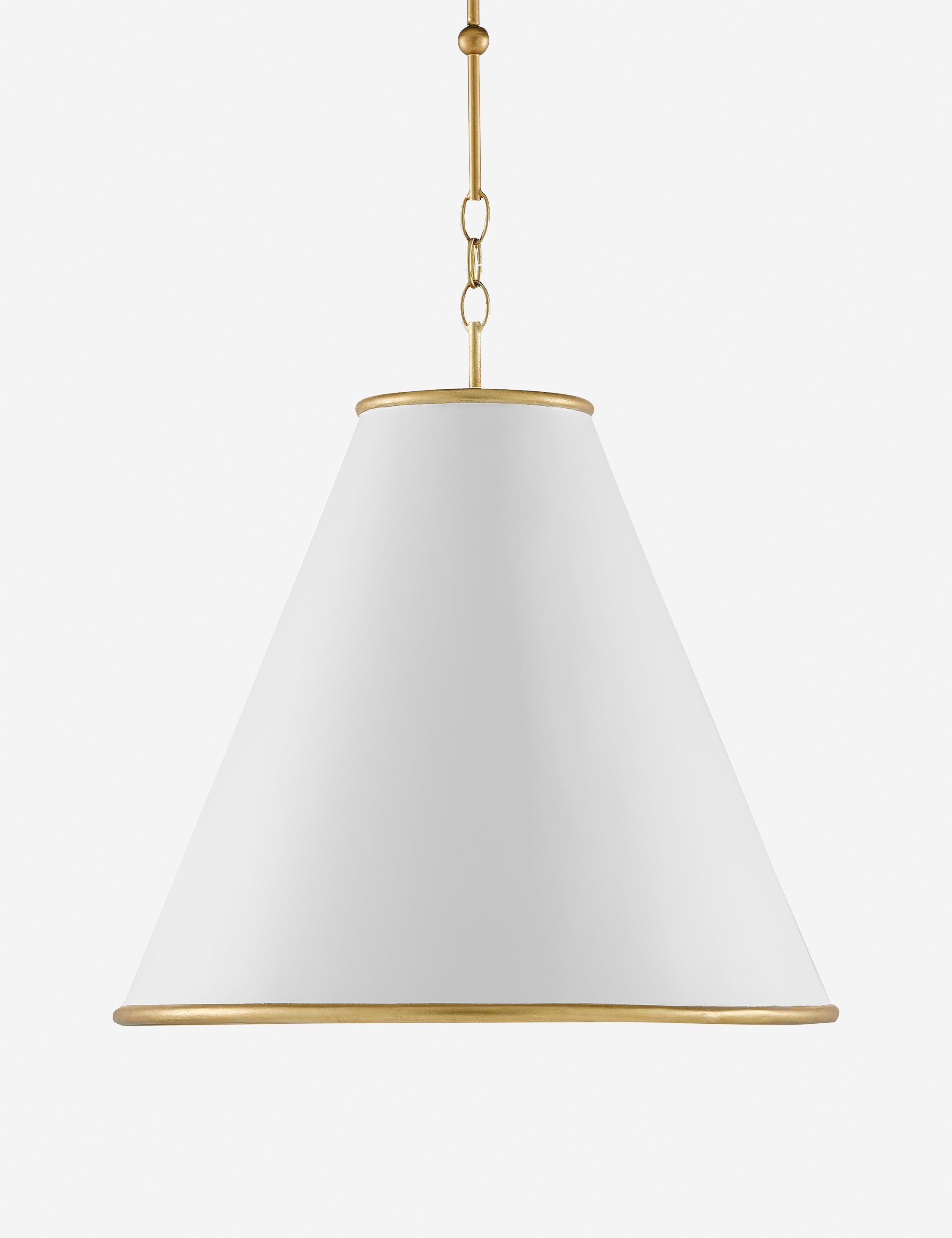 Suspension classique Tam en laiton et blanc - Laiton et blanc