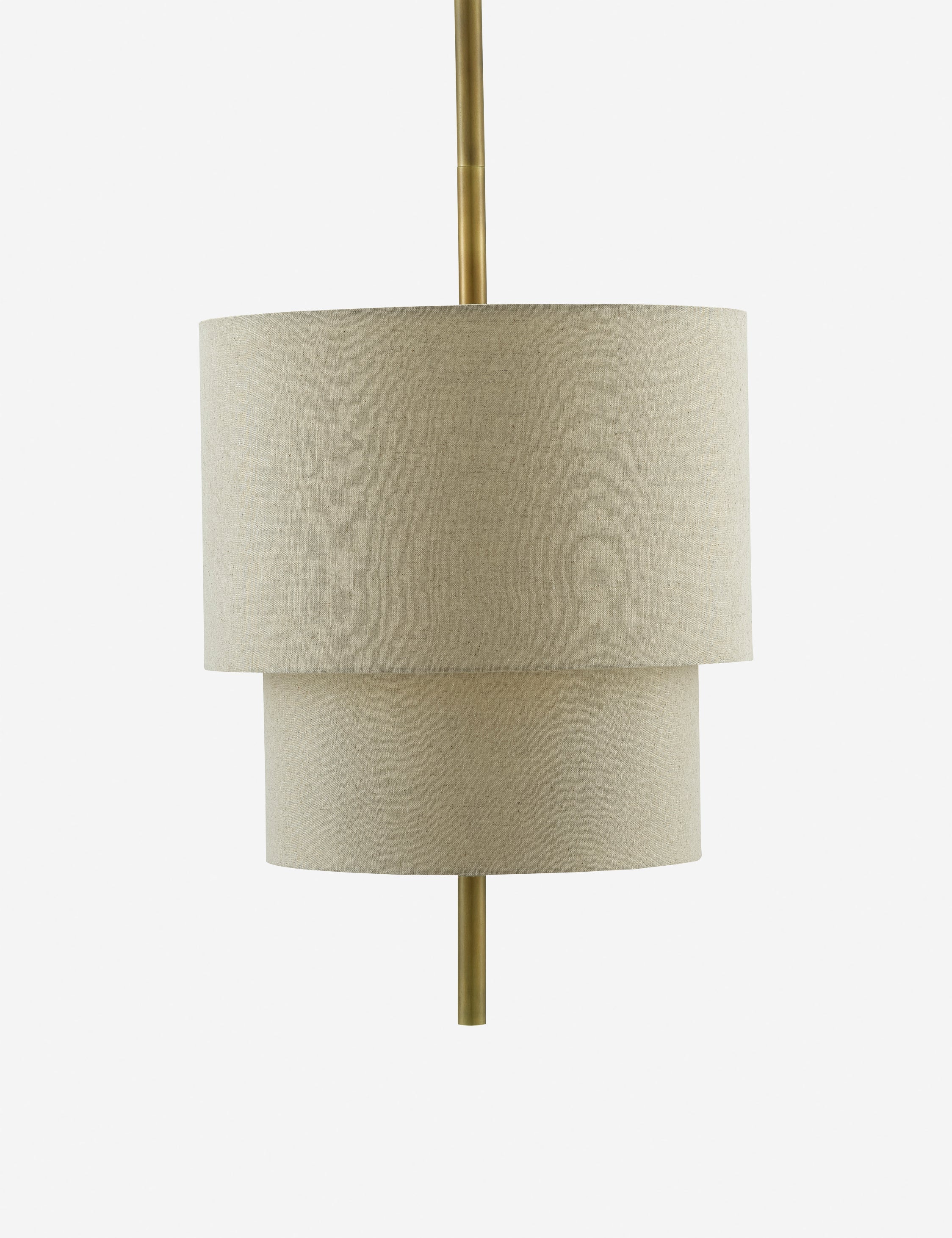 Suspension contemporain Bengt en laiton ancien, lin - Laiton ancien, lin