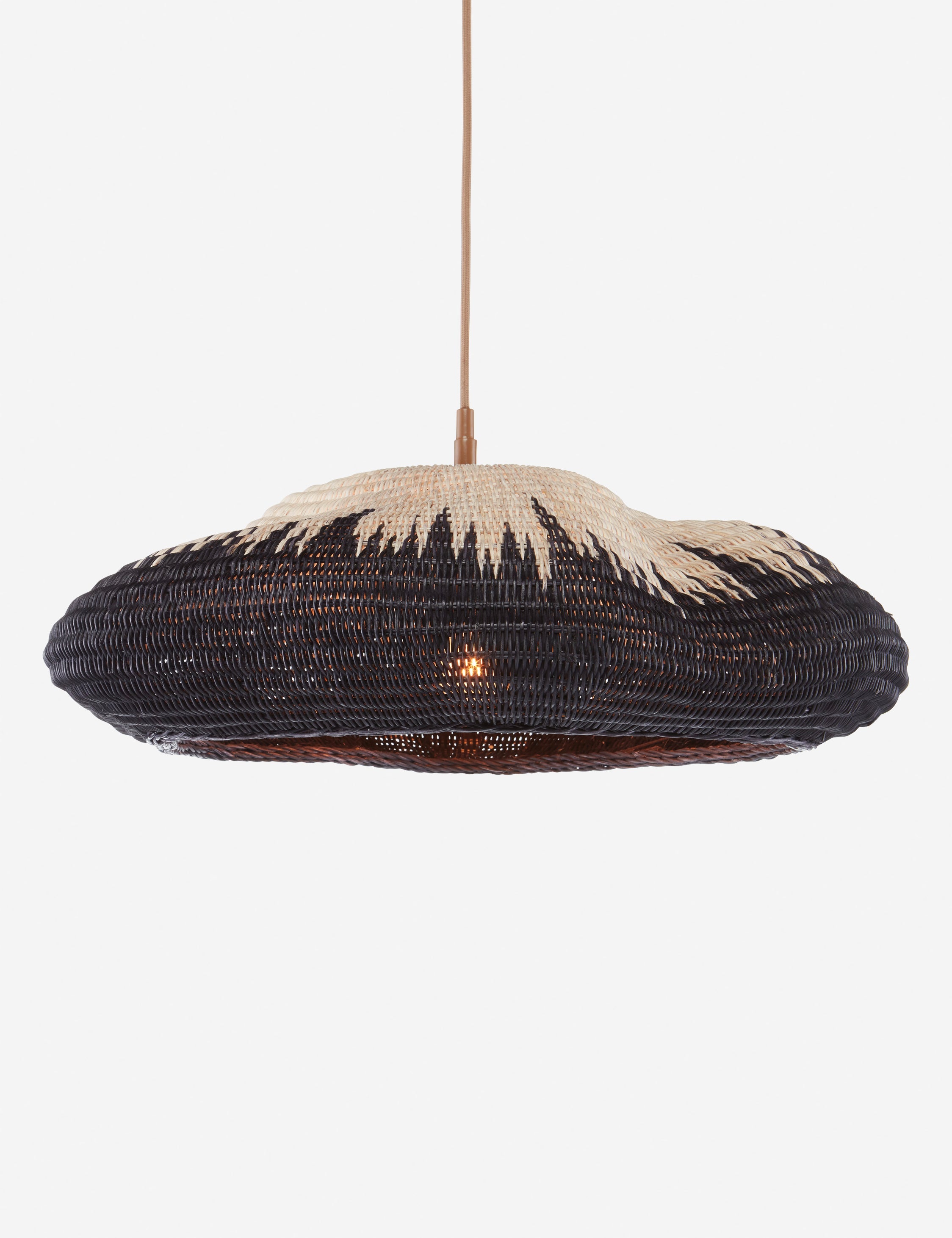 Suspension organique Elon en khaki, noir - Khaki, noir