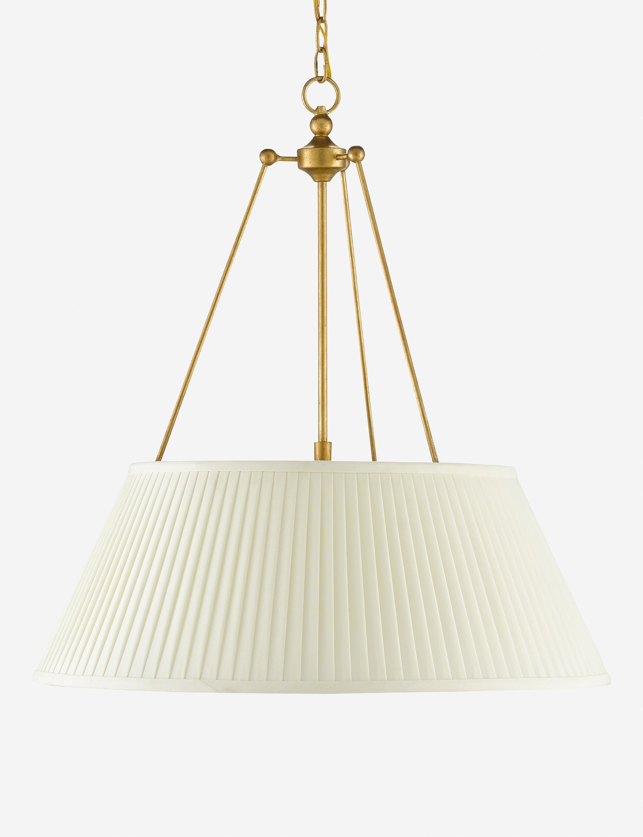 Suspension moderne Brand en ancien feuille d'or, blanc - Ancien feuille d'or, blanc