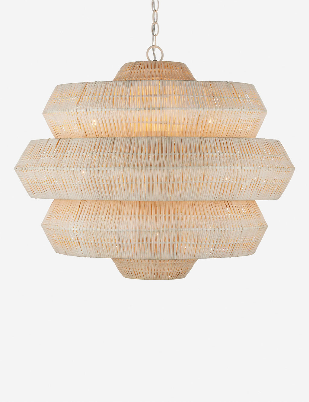 Lustre organique Leighton en blanc - Blanc