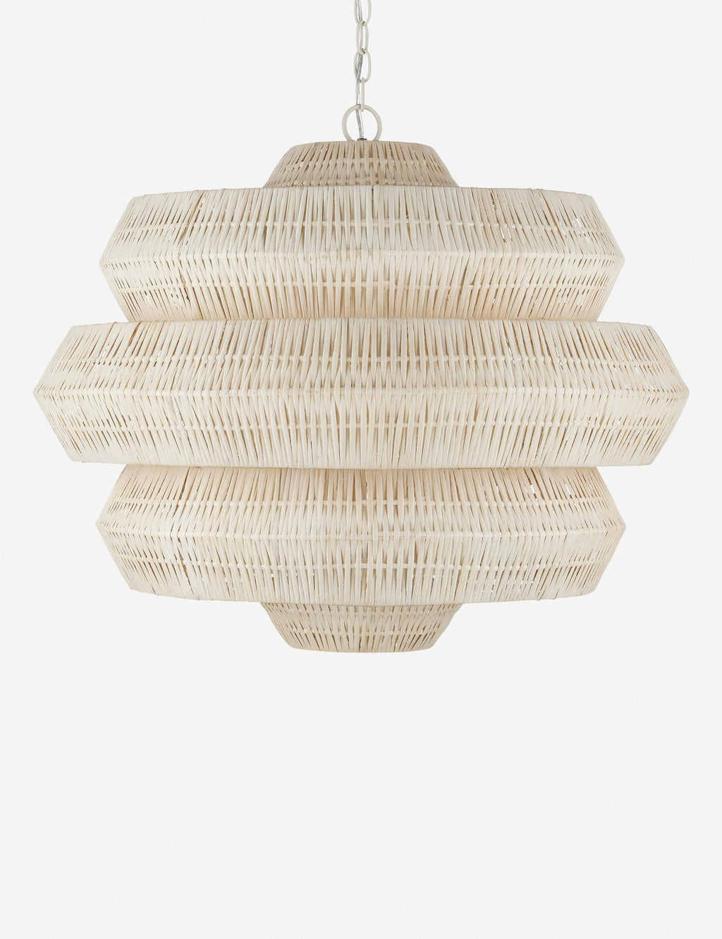 Lustre organique Leighton en blanc - Blanc
