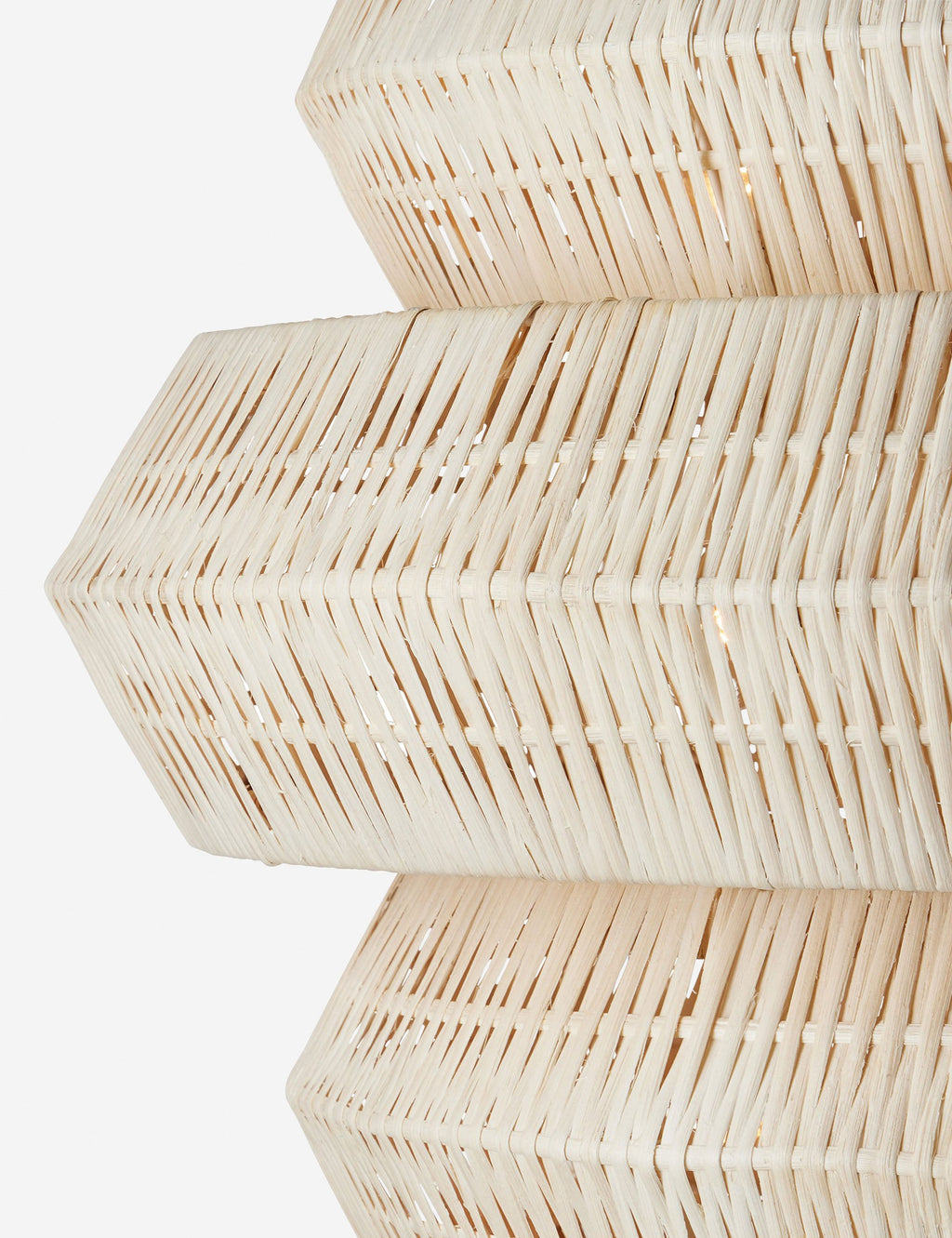 Lustre organique Leighton en blanc - Blanc