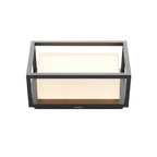 Applique Extérieur LED Cadre Graphite Diffuseur Satiné IP54