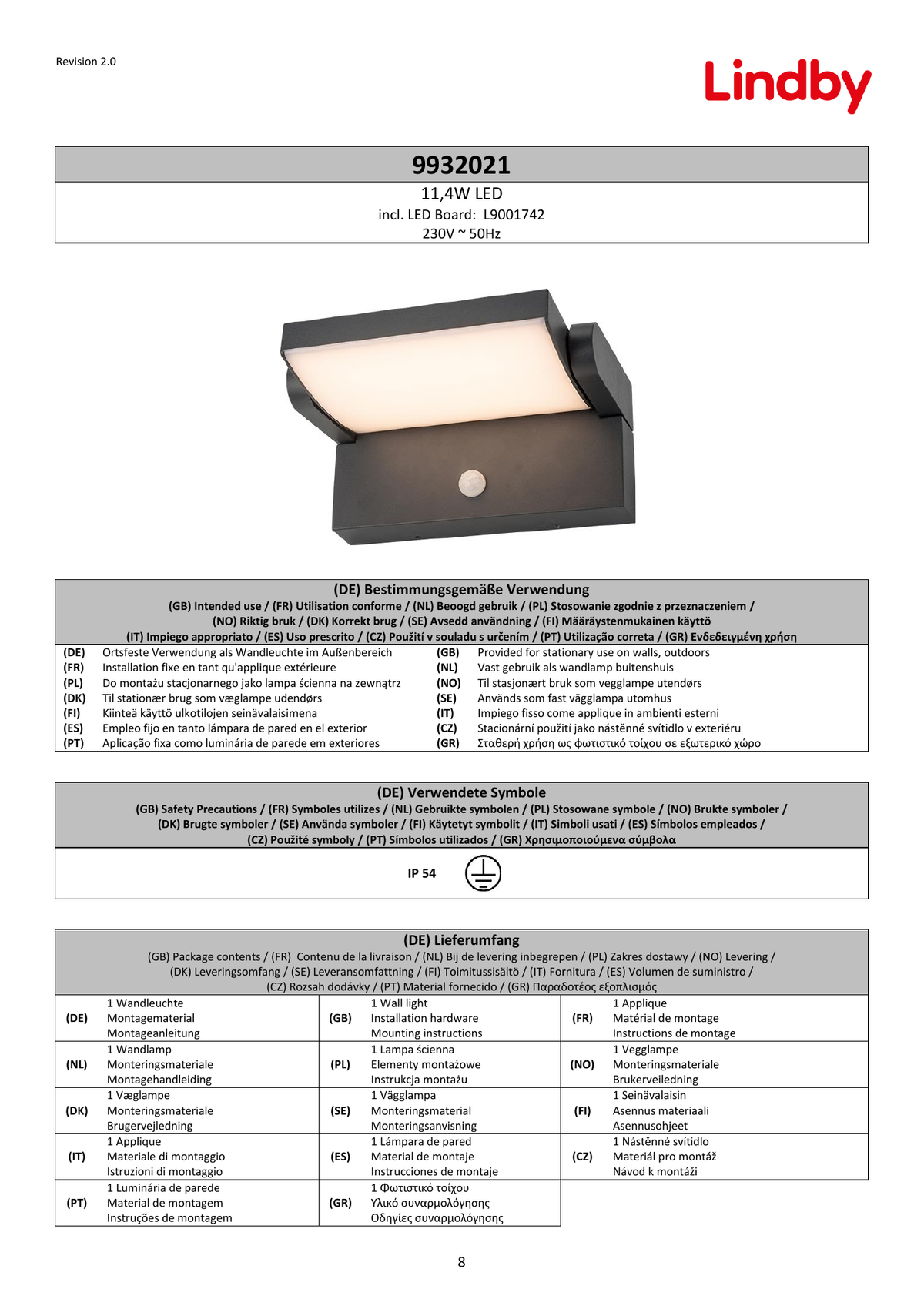 Page 1 du guide d’installation