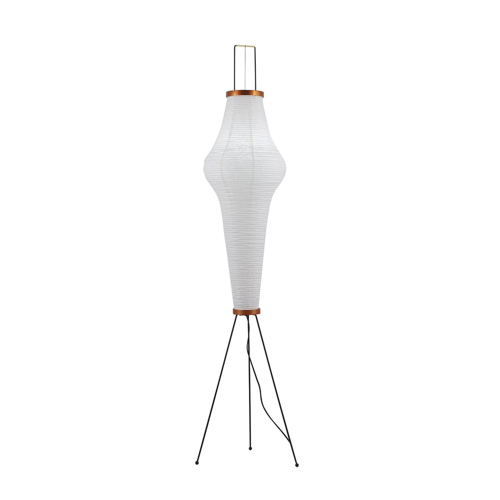 Lampadaire moderne Cyril en papier Blanc