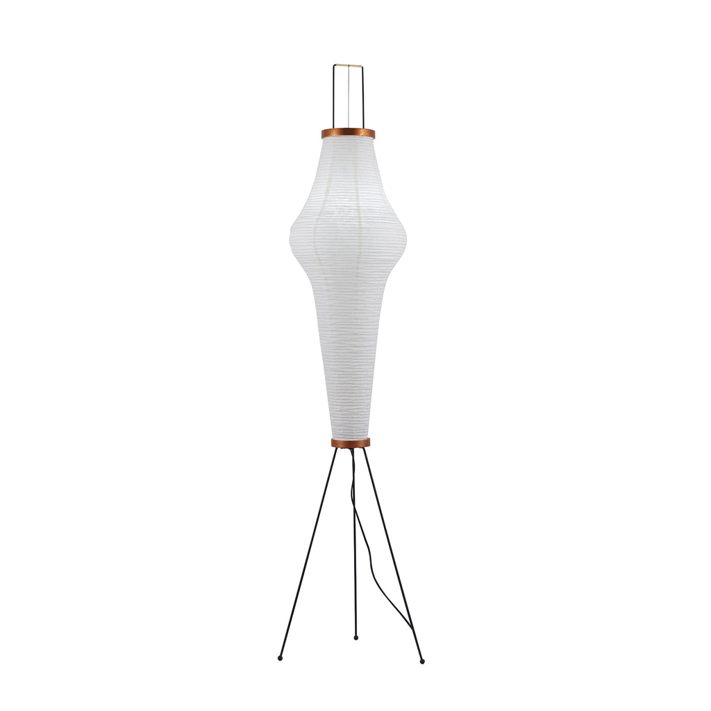 Lampadaire moderne Cyril en papier Blanc