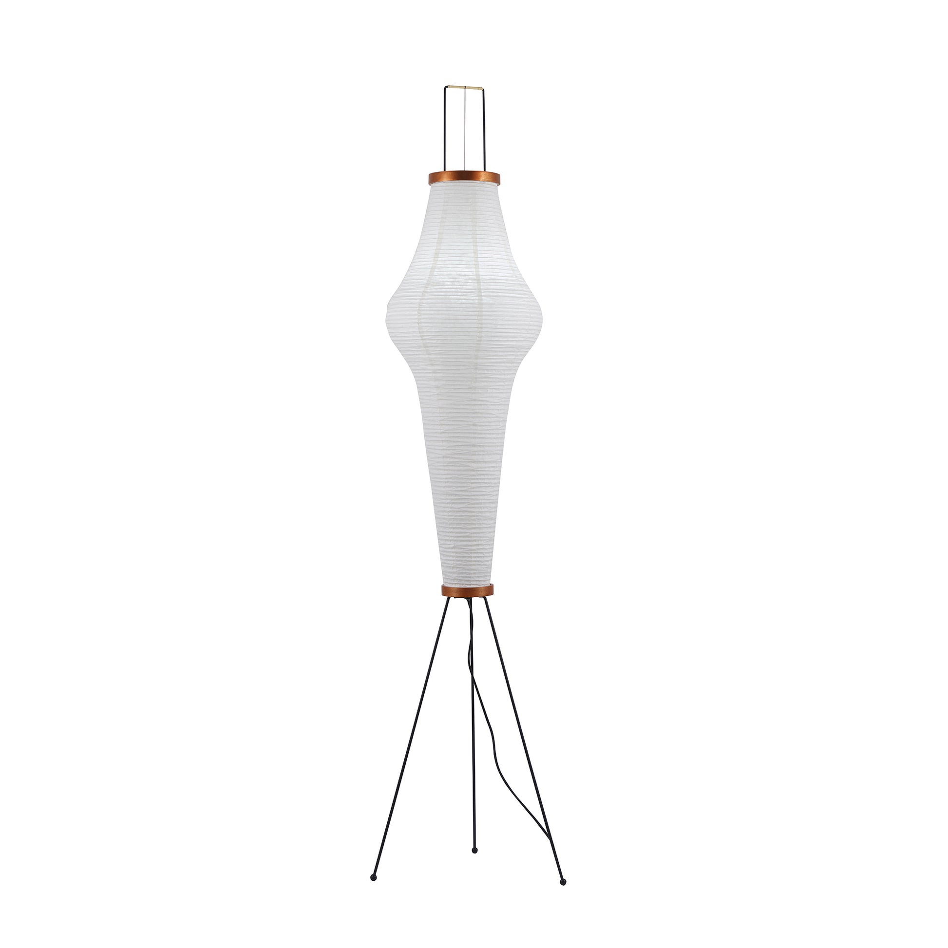 Lampadaire moderne Cyril en papier Blanc