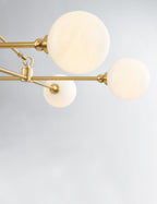 Lustre moderne Walt en laiton vieilli - Laiton vieilli