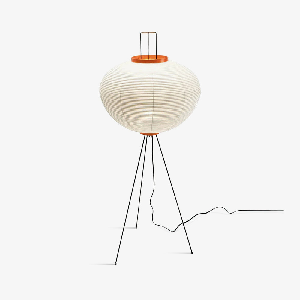 Lampadaire moderne Cyril en papier Blanc