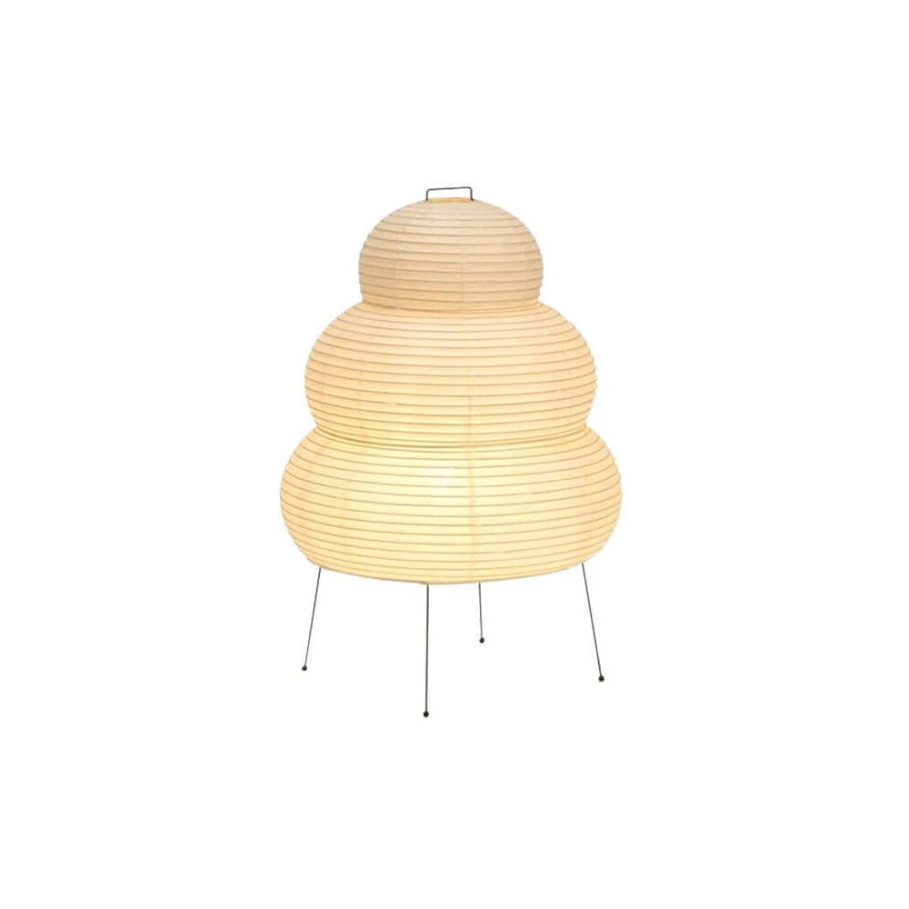 Lampe à poser moderne Fleming en papier Blanc