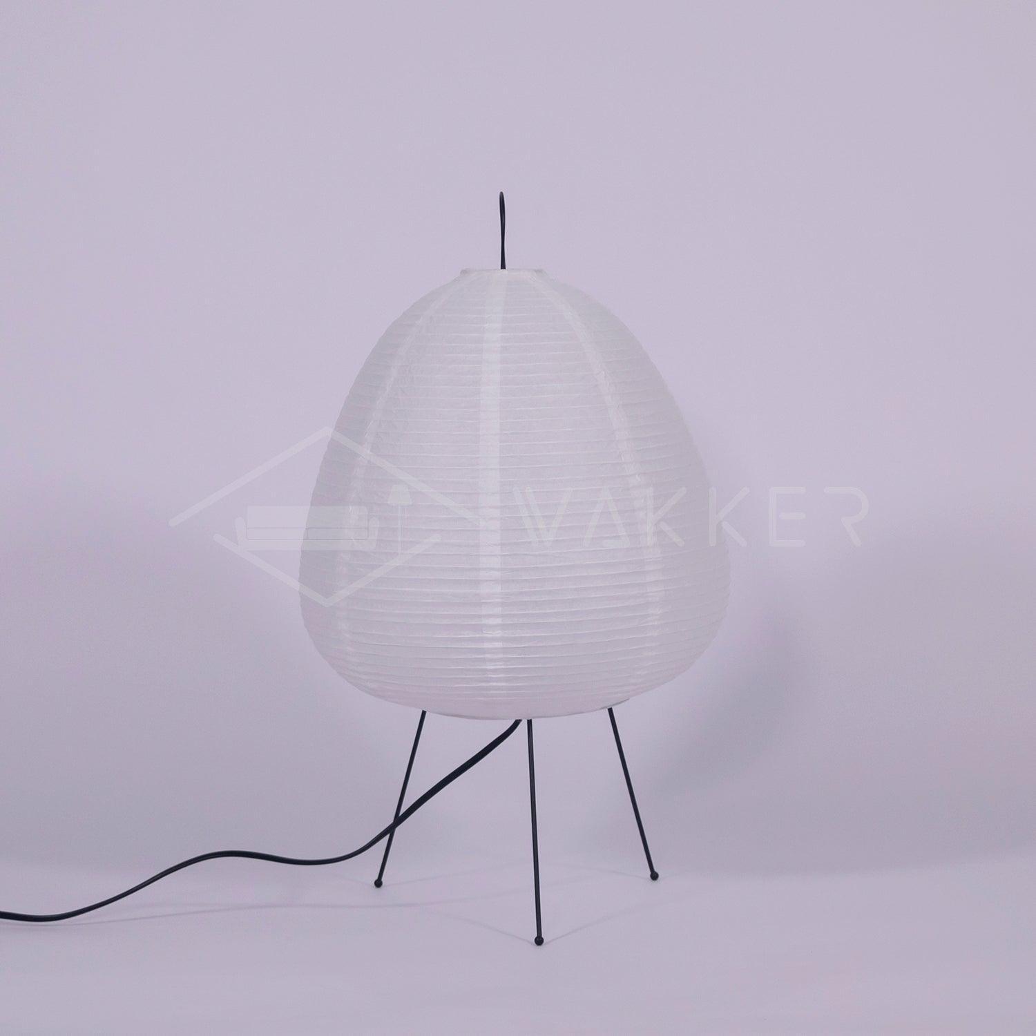 Lampe à poser moderne Fleming en papier Blanc