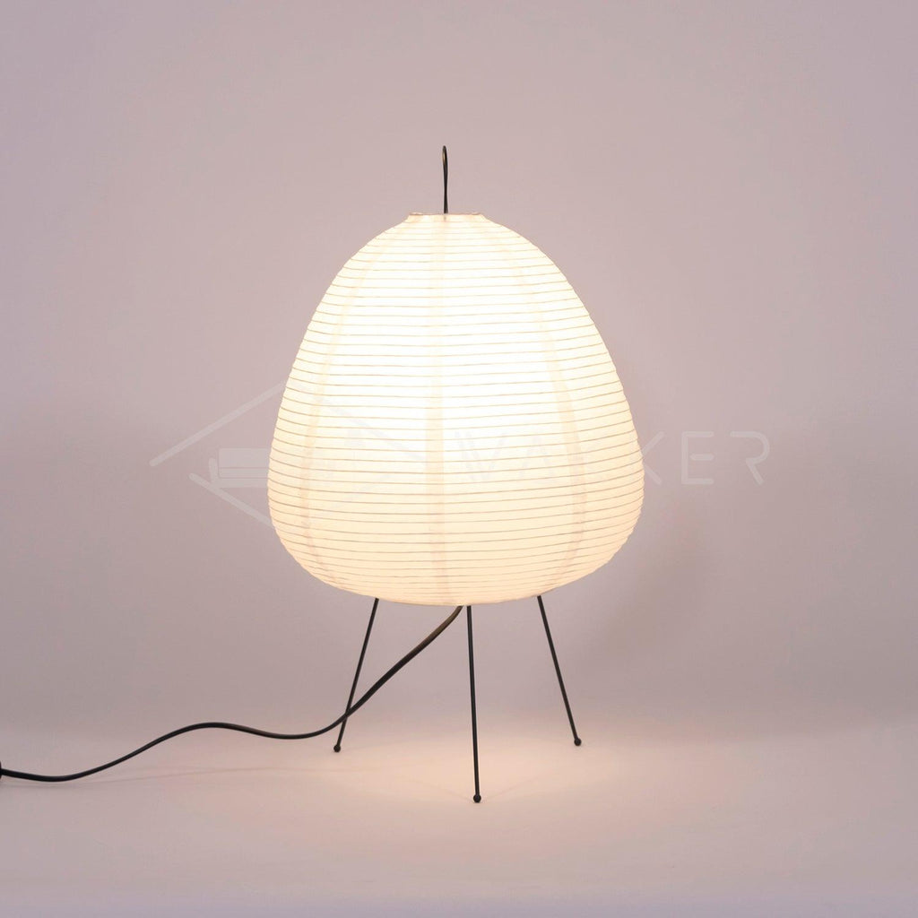 Lampe à poser moderne Fleming en papier Blanc
