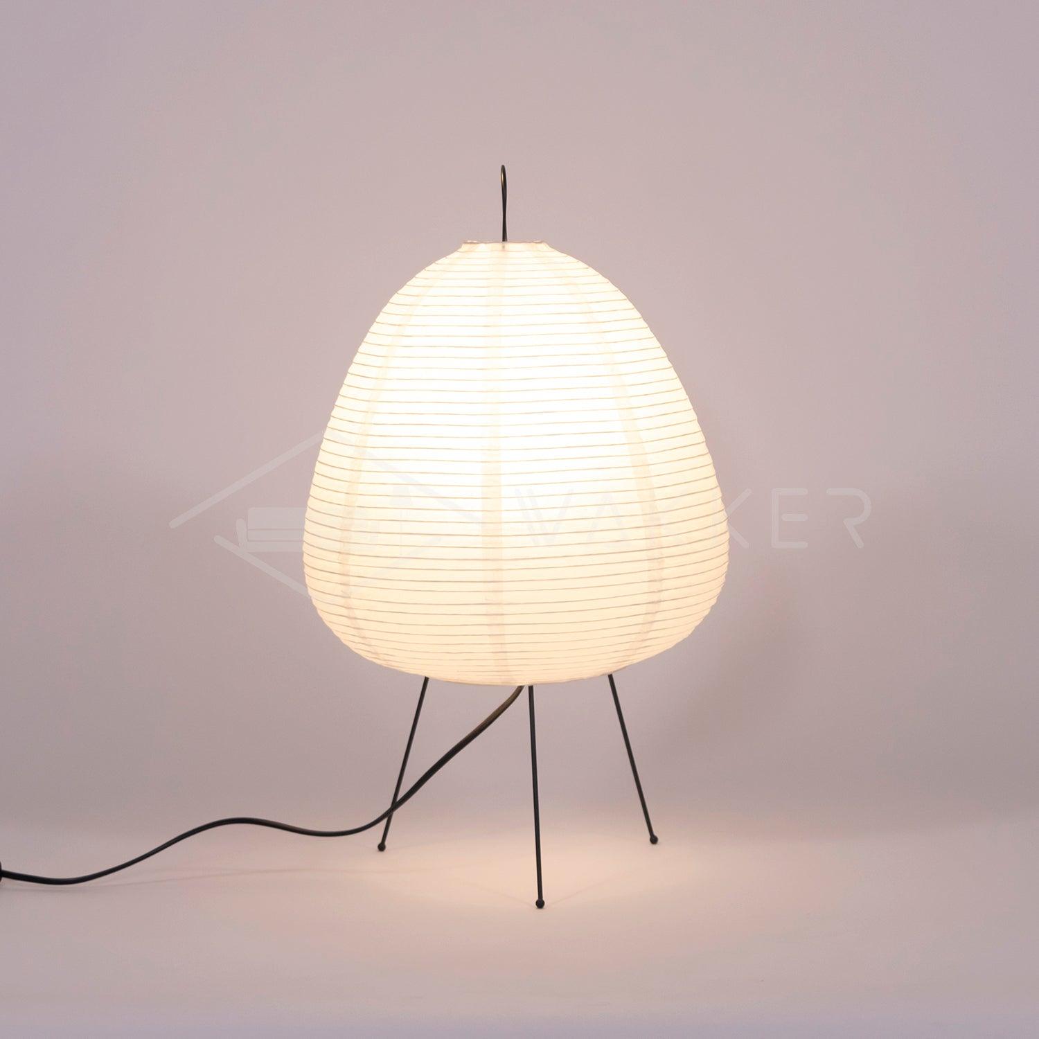 Lampe à poser moderne Fleming en papier Blanc