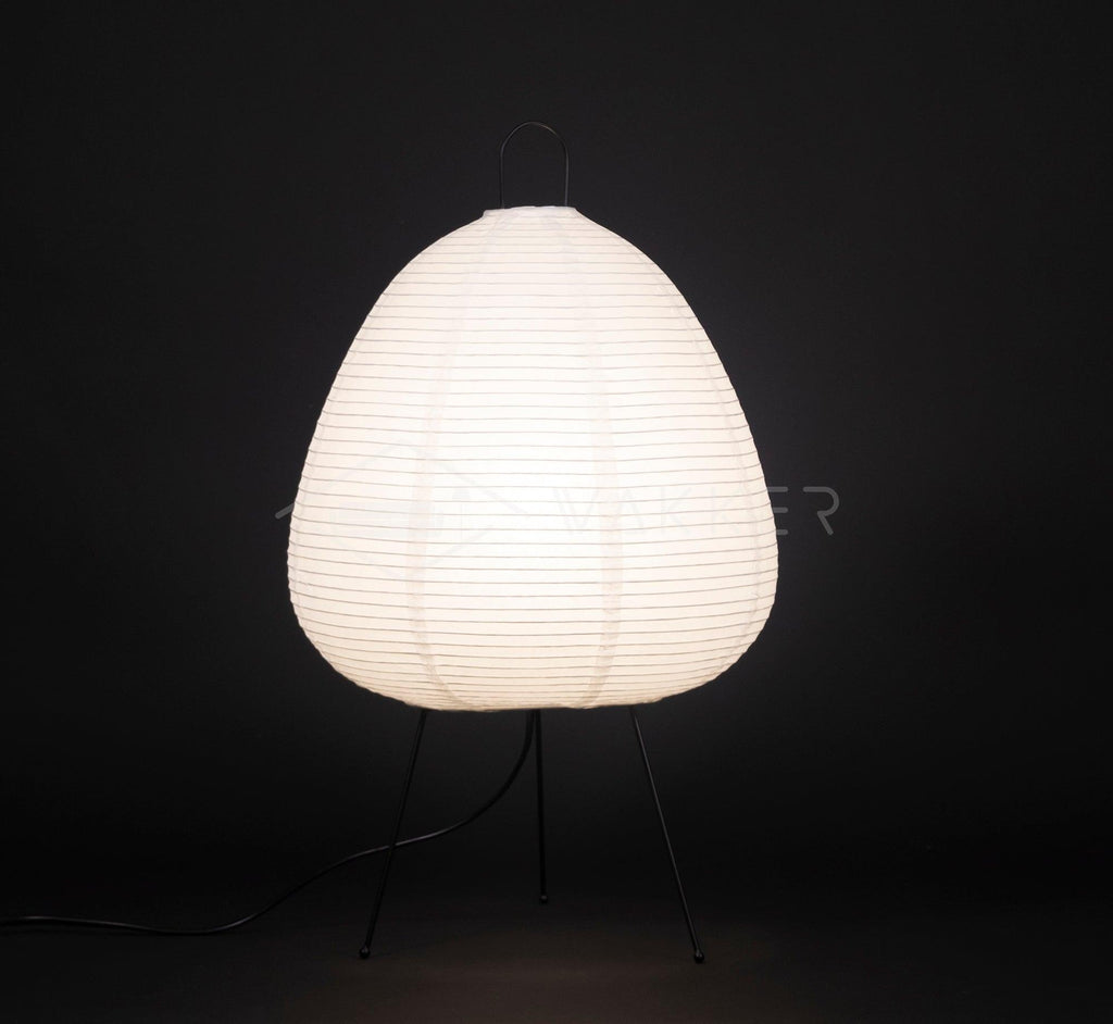 Lampe à poser moderne Fleming en papier Blanc