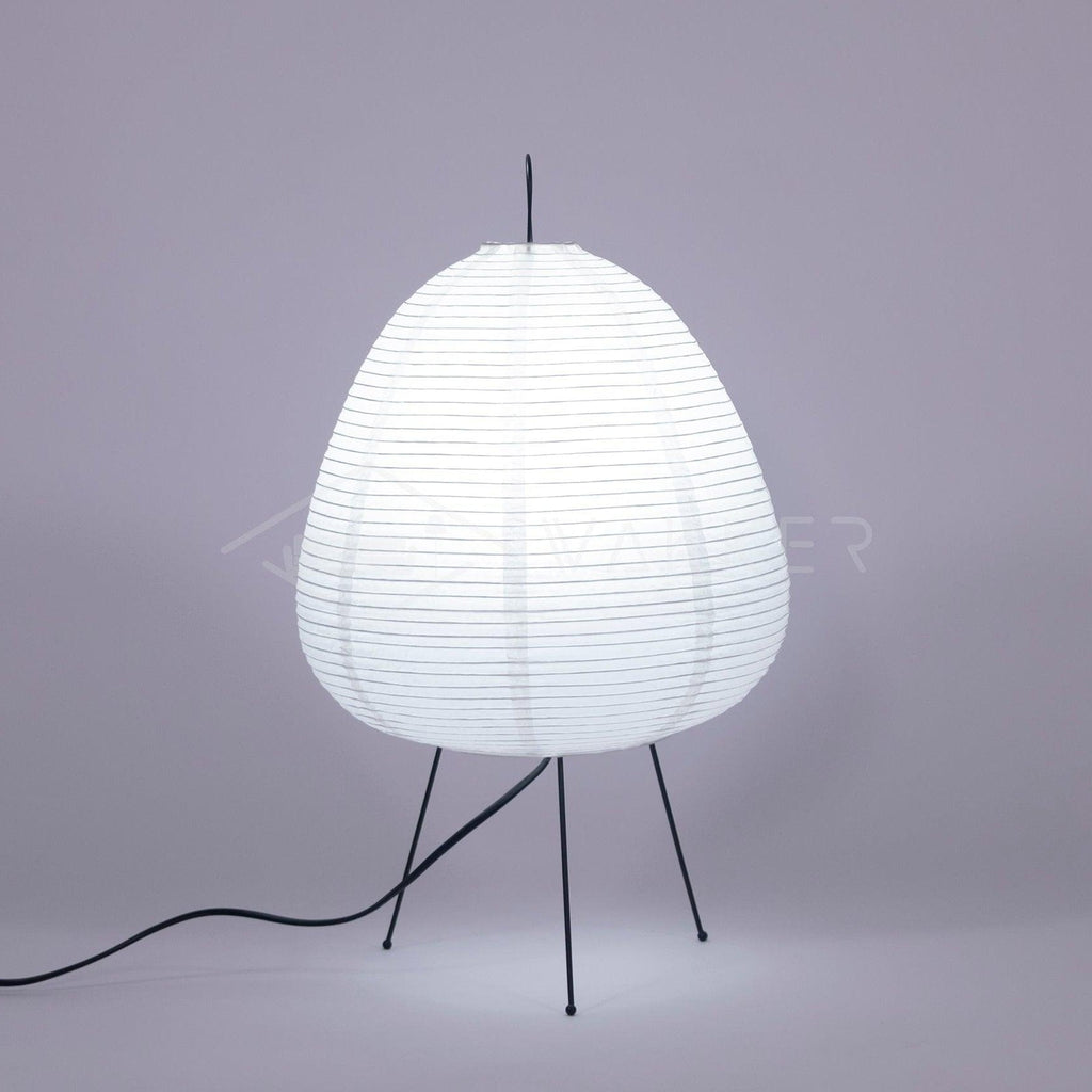 Lampe à poser moderne Fleming en papier Blanc