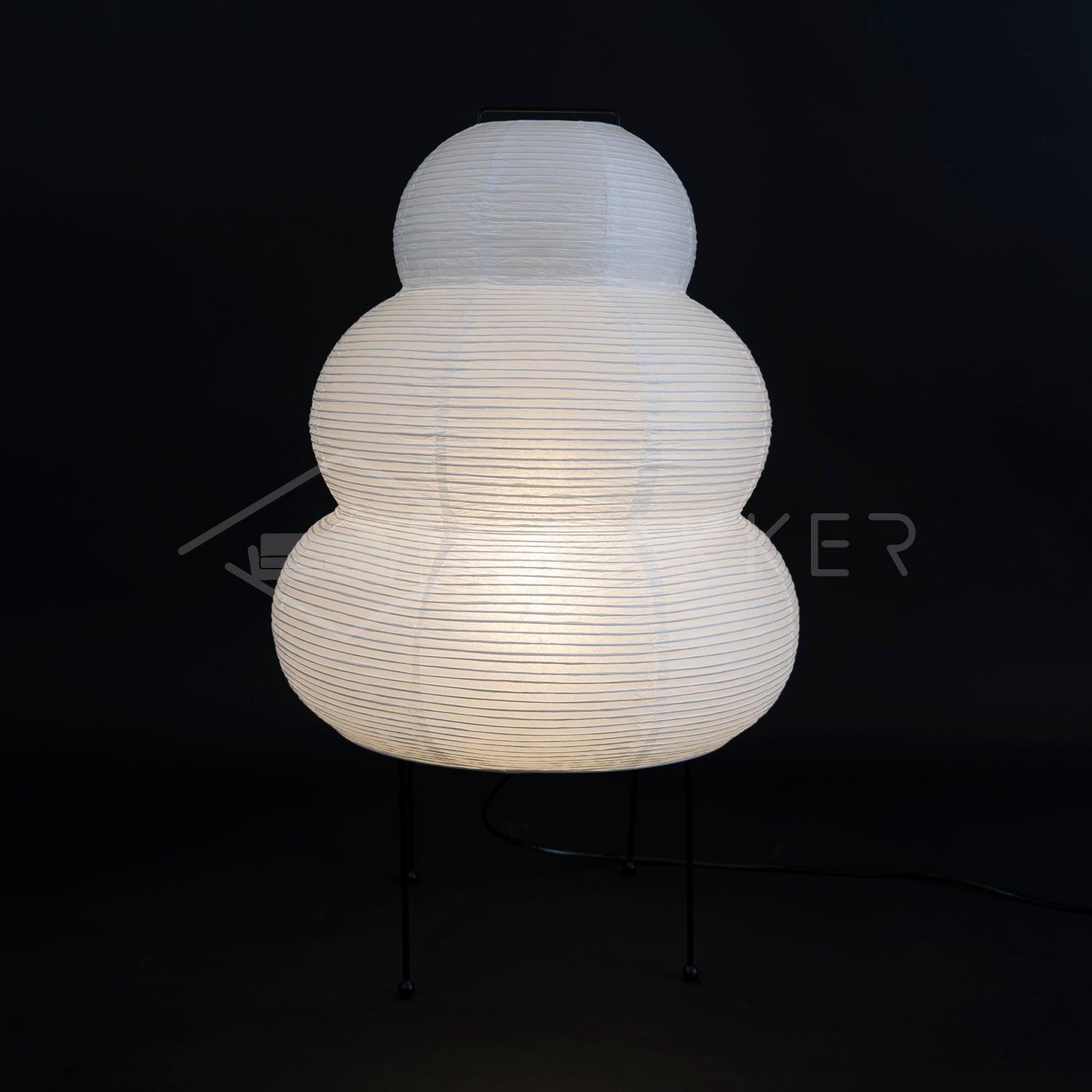 Lampe à poser moderne Fleming en papier Blanc