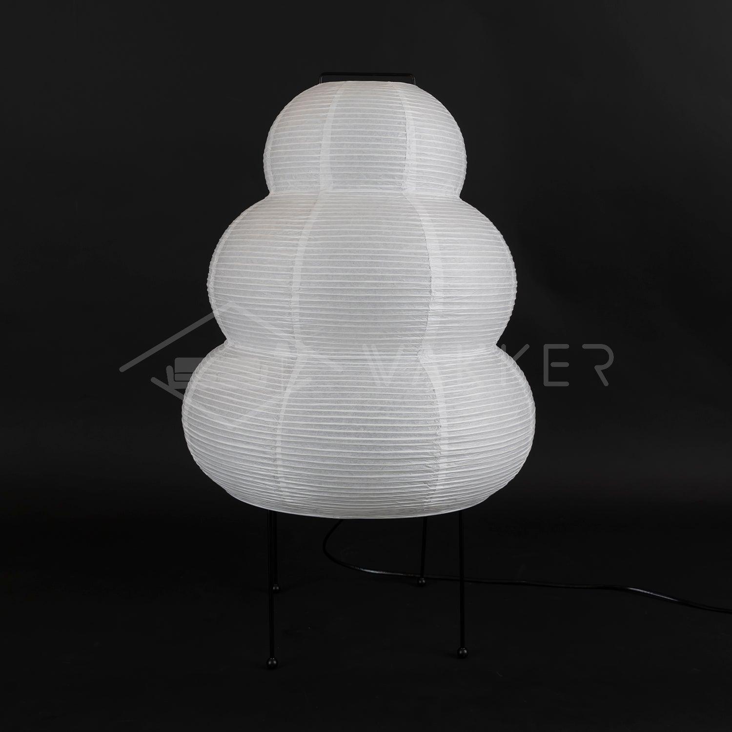 Lampe à poser moderne Fleming en papier Blanc