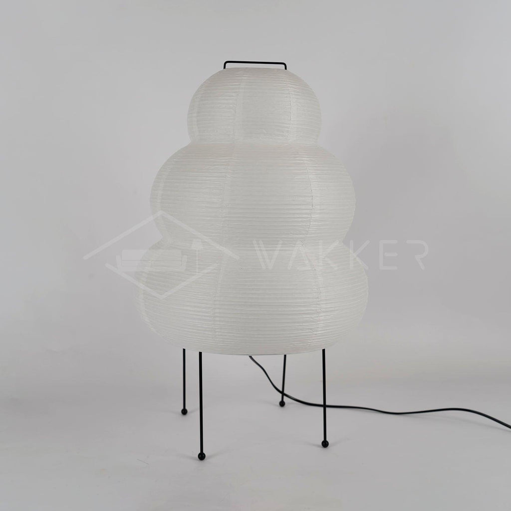 Lampe à poser moderne Fleming en papier Blanc