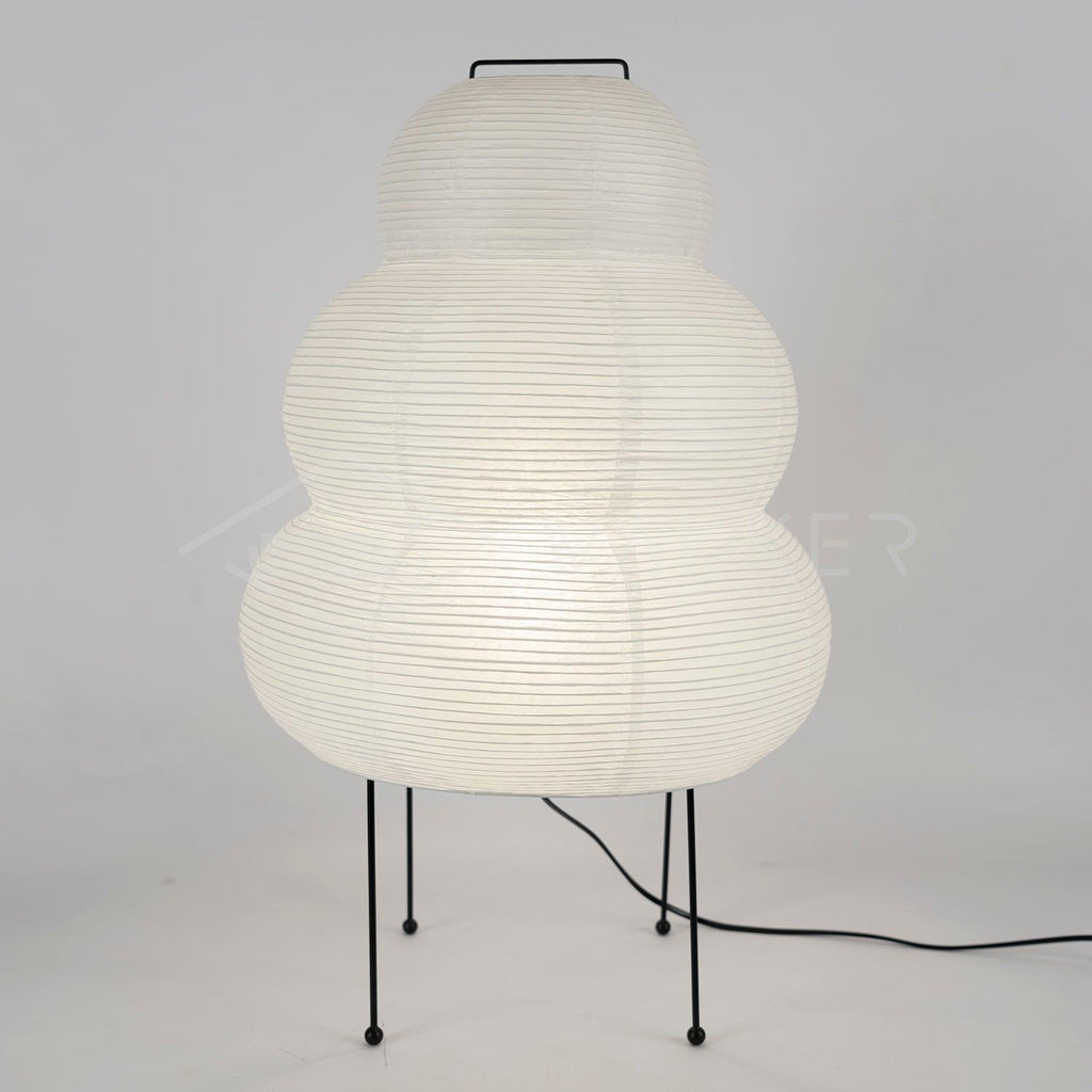Lampe à poser moderne Fleming en papier Blanc