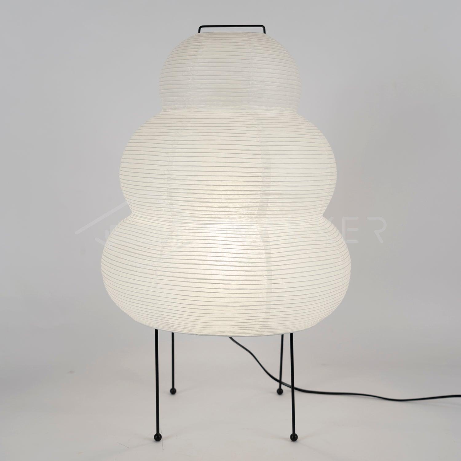 Lampe à poser moderne Fleming en papier Blanc