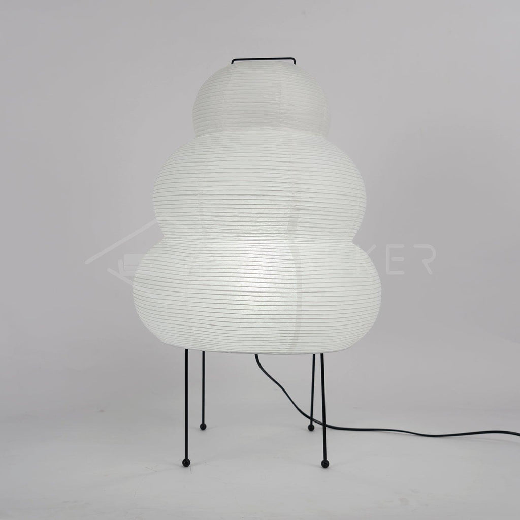 Lampe à poser moderne Fleming en papier Blanc
