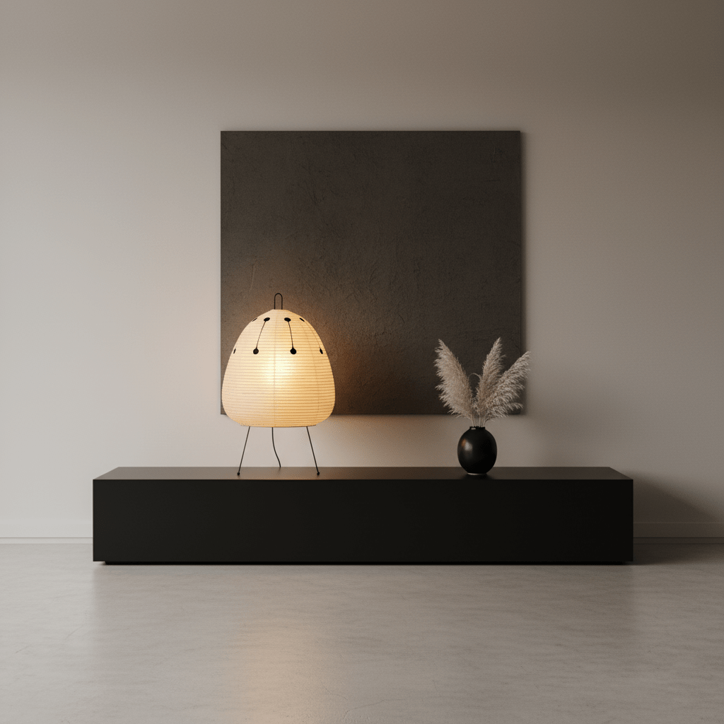 Lampe à poser moderne Fleming en papier Blanc