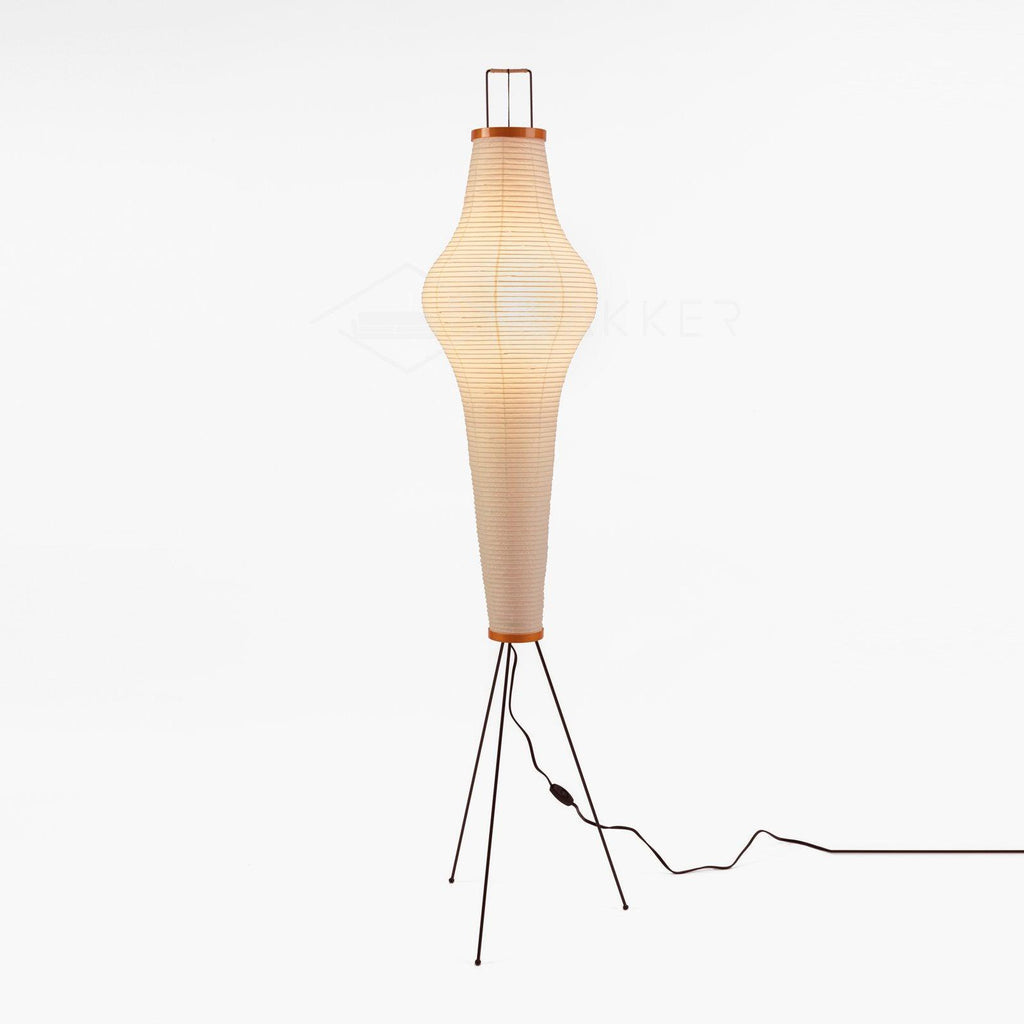Lampadaire moderne Cyril en papier Blanc