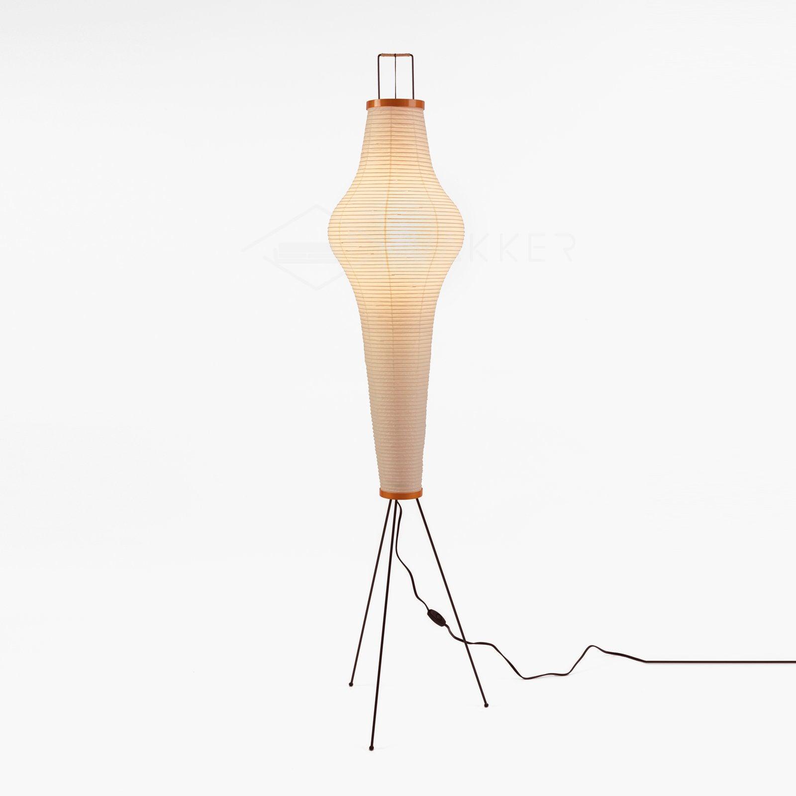 Lampadaire moderne Cyril en papier Blanc