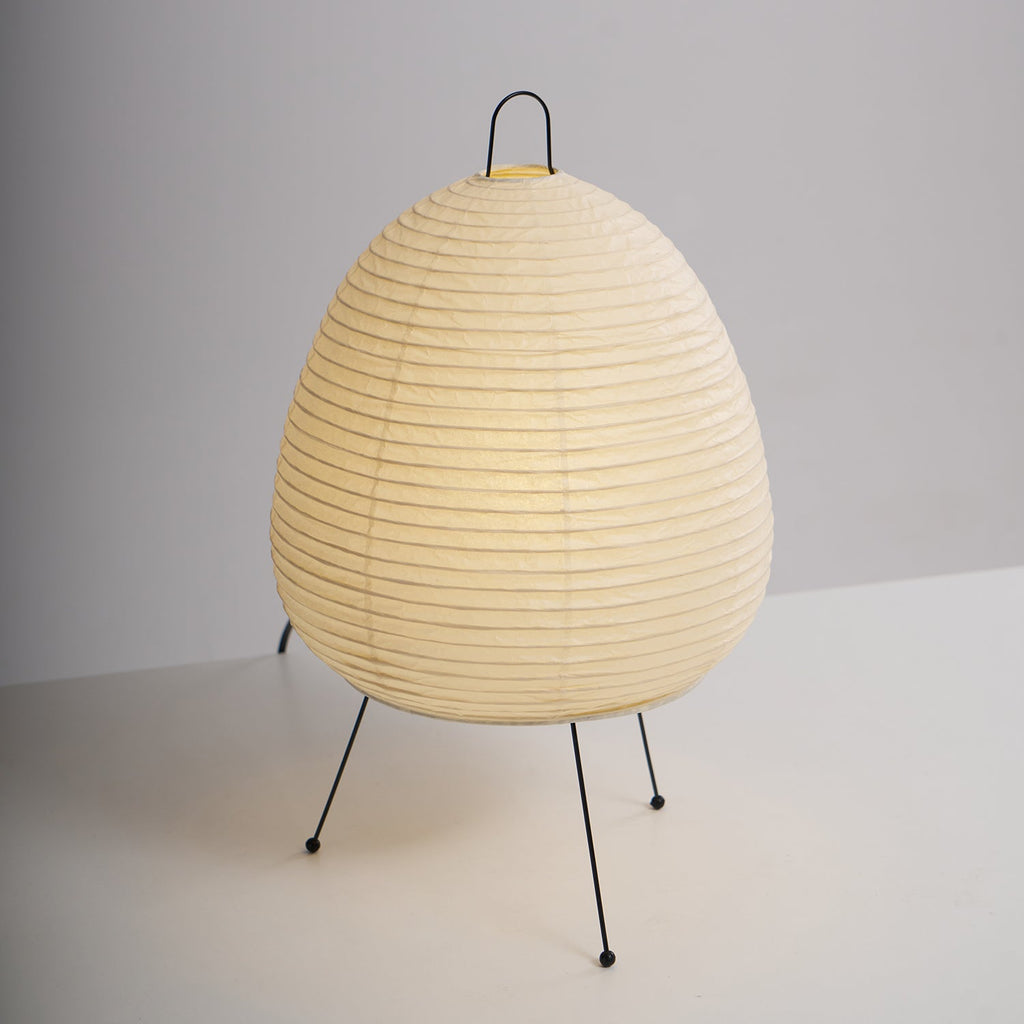 Lampe à poser moderne Fleming en papier Blanc