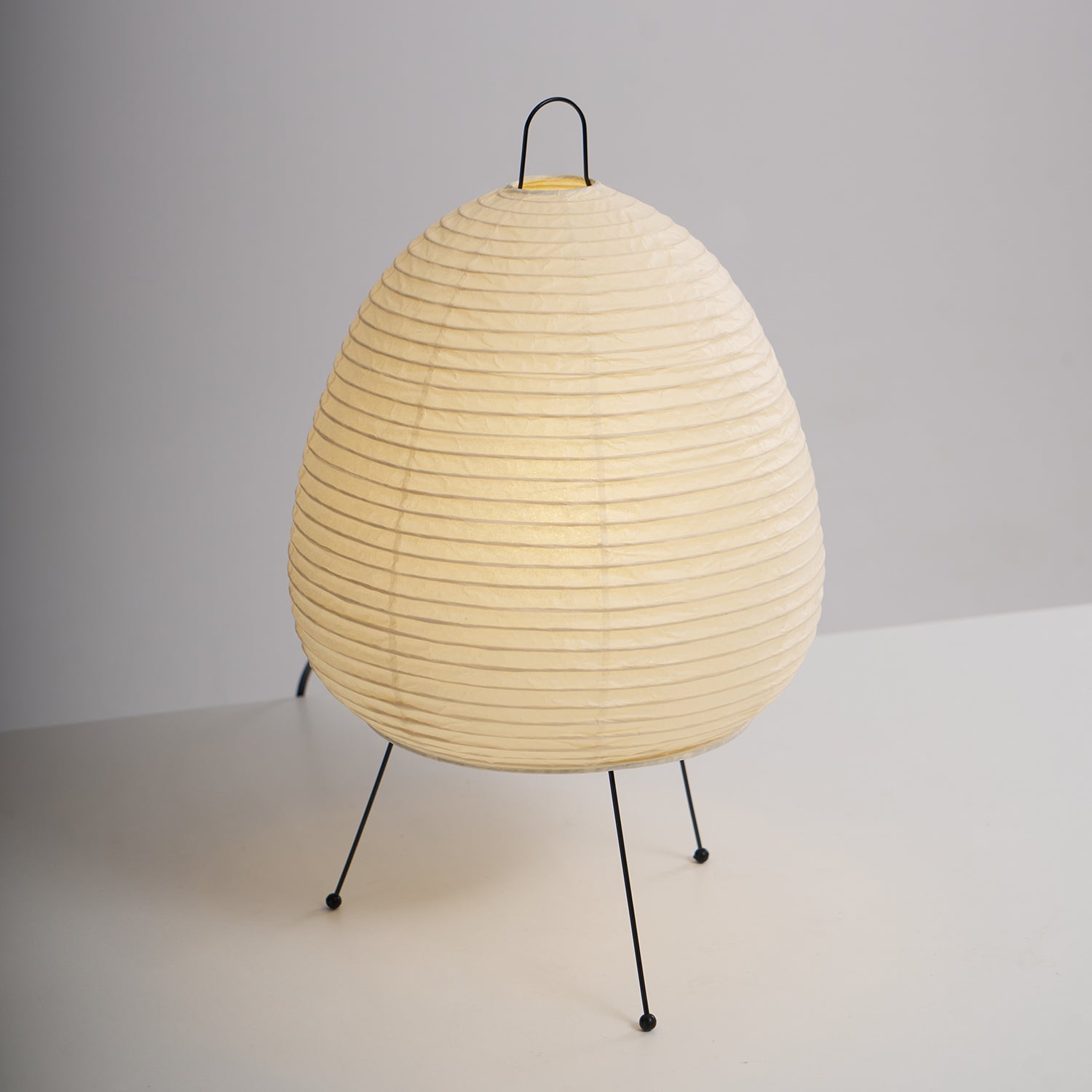 Lampe à poser moderne Fleming en papier Blanc