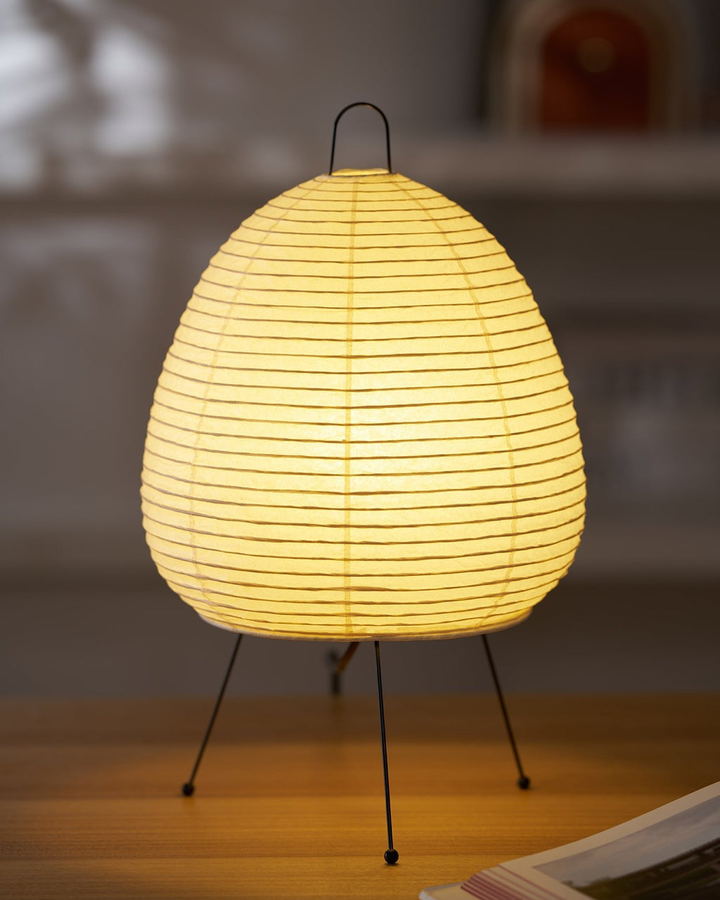 Lampe à poser moderne Fleming en papier Blanc