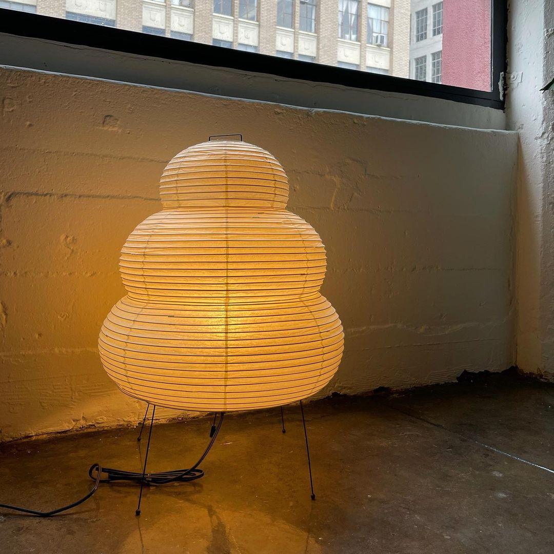 Lampe à poser moderne Fleming en papier Blanc